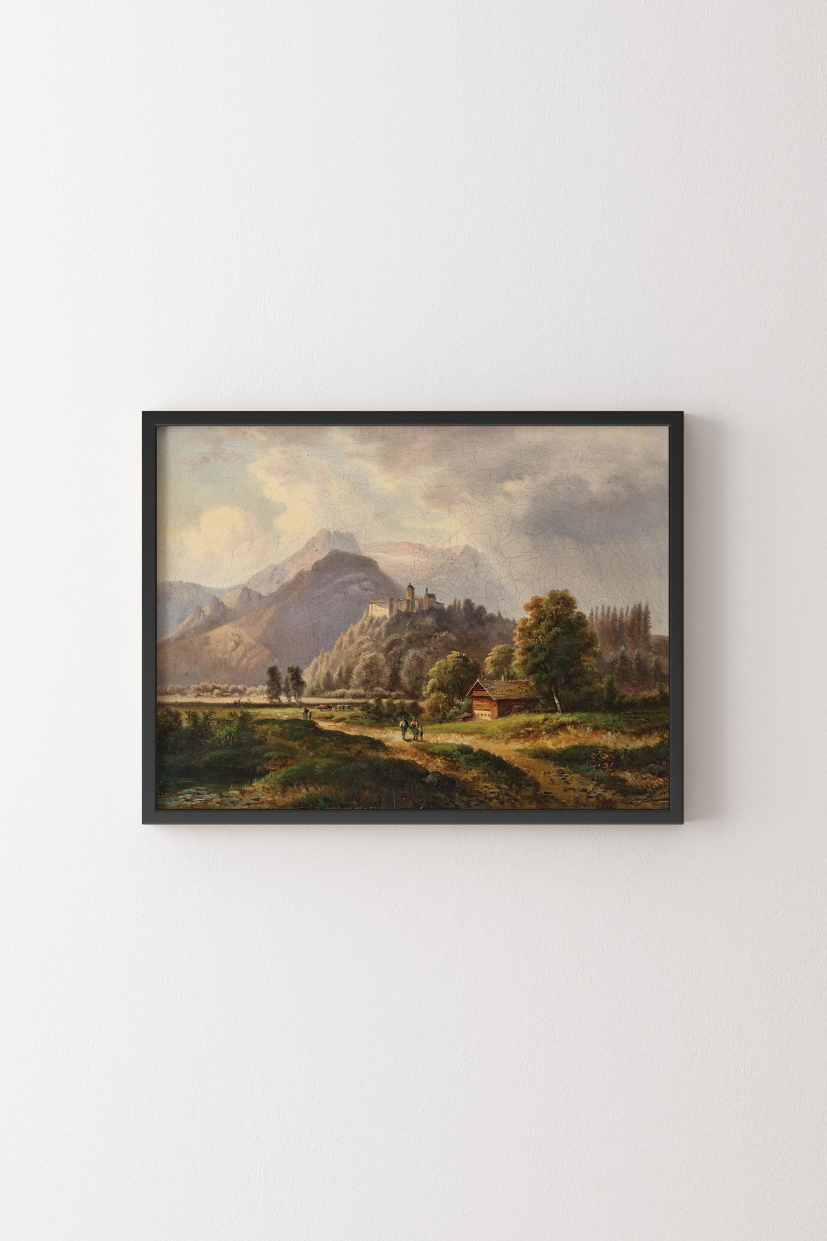 epiqart Glanegg Kalesi - Siyah Çerçeve