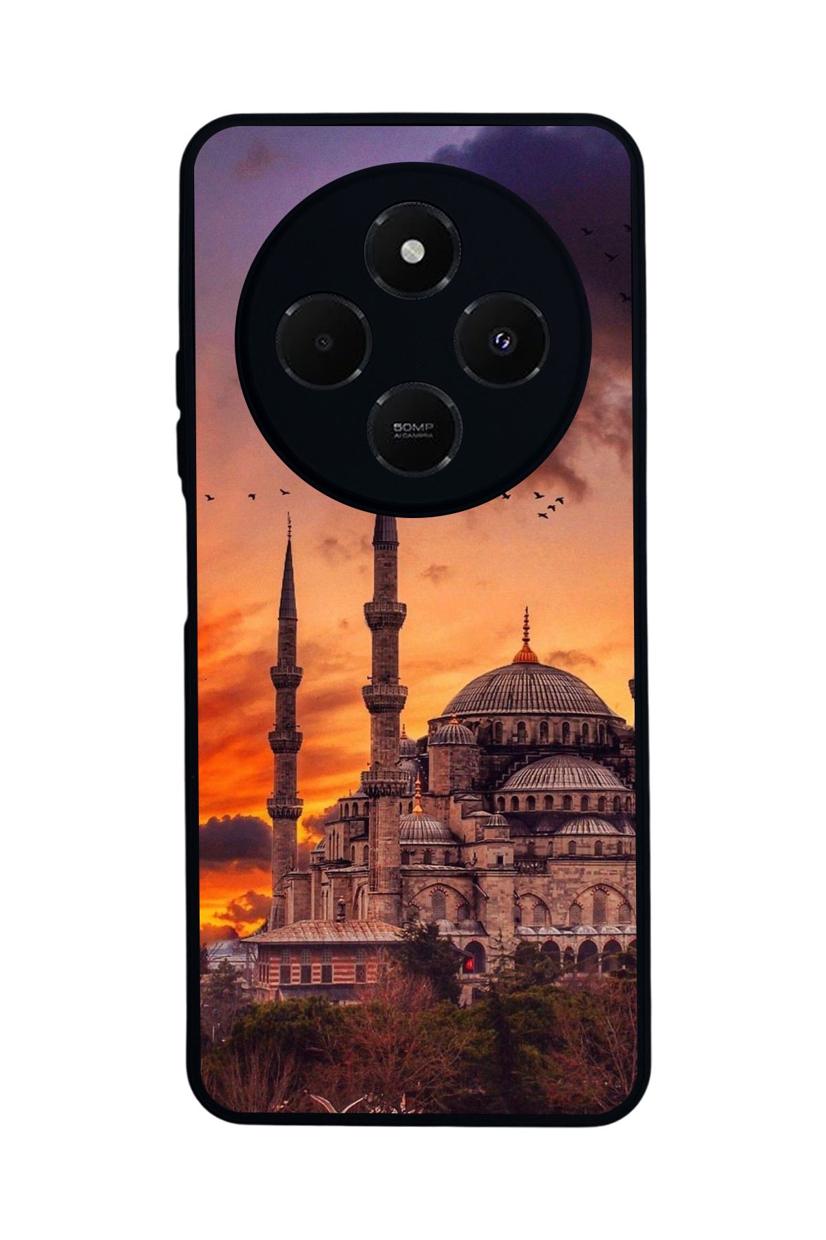BGAKSESUAR Xiaomi Redmi 14C Mat Uyumlu Siyah Kılıf – Yumuşak Silikon, Koruyucu, Şok Emici Kapak