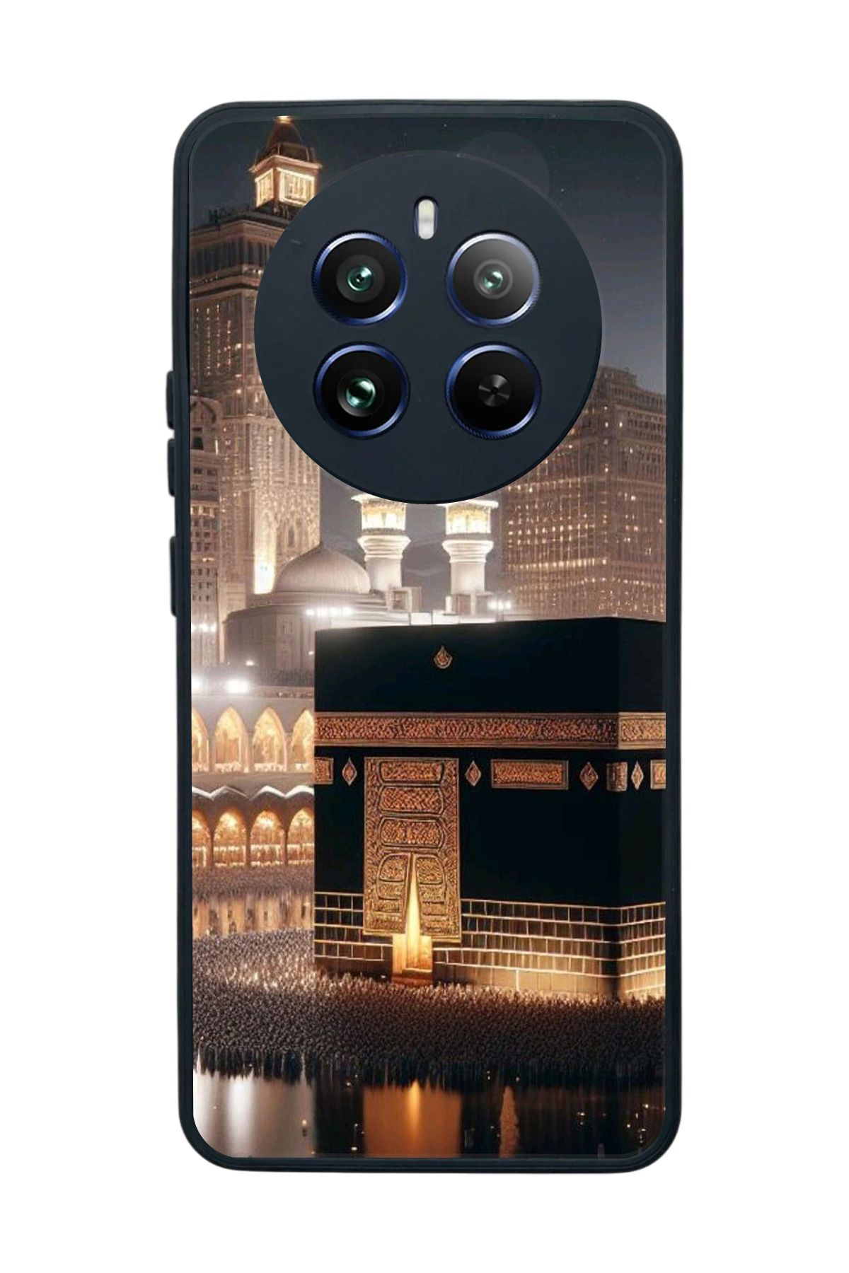 realme 12 Uyumlu Mat Siyah Kılıf – Yumuşak Silikon, Koruyucu, Şok Emici Kapak