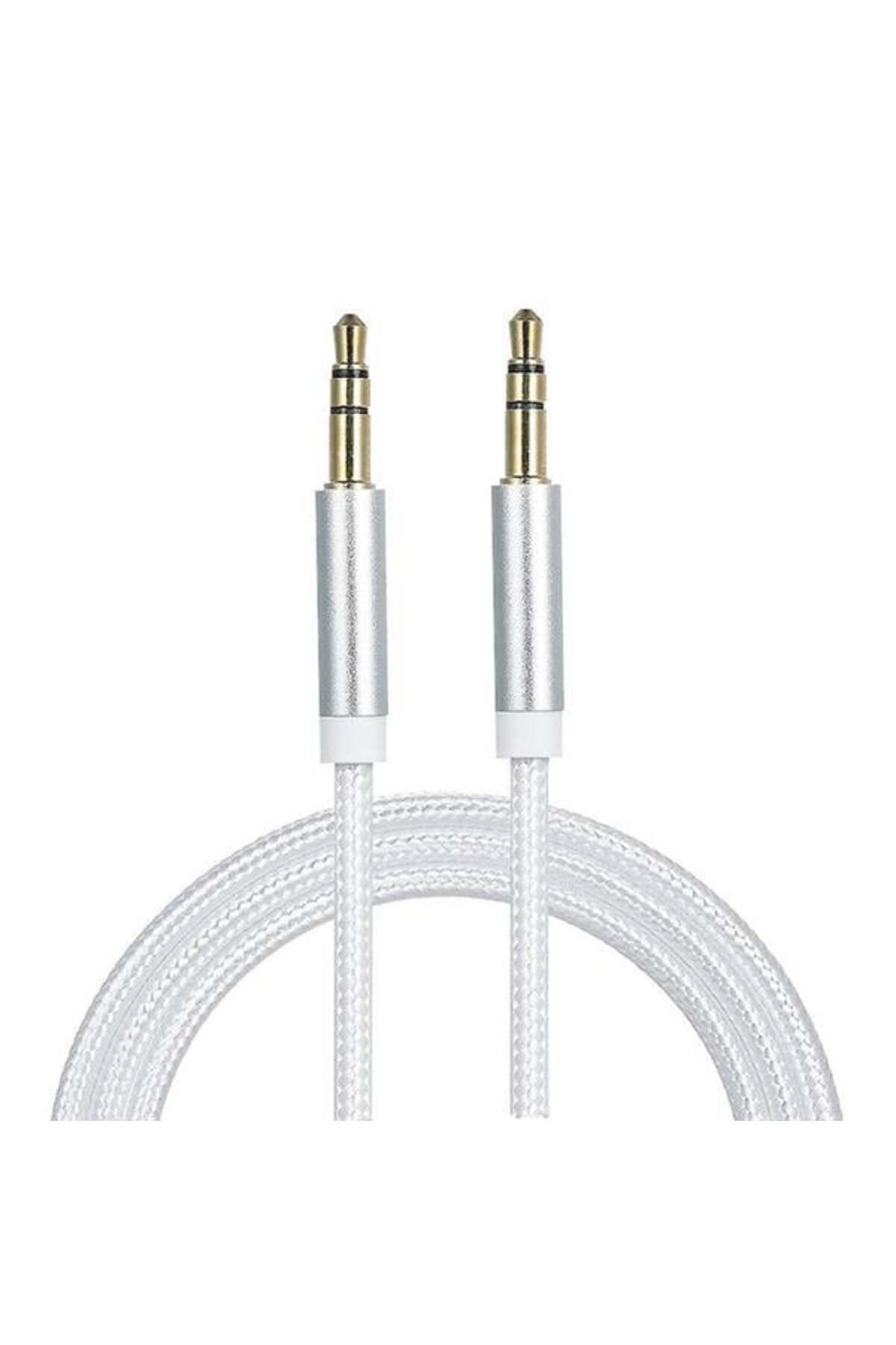 Pİ GLOBAL Powermaster 3.5 Mm Erkek-Erkek 1 Metre Stereo Aux Örgülü Kablo Renkli