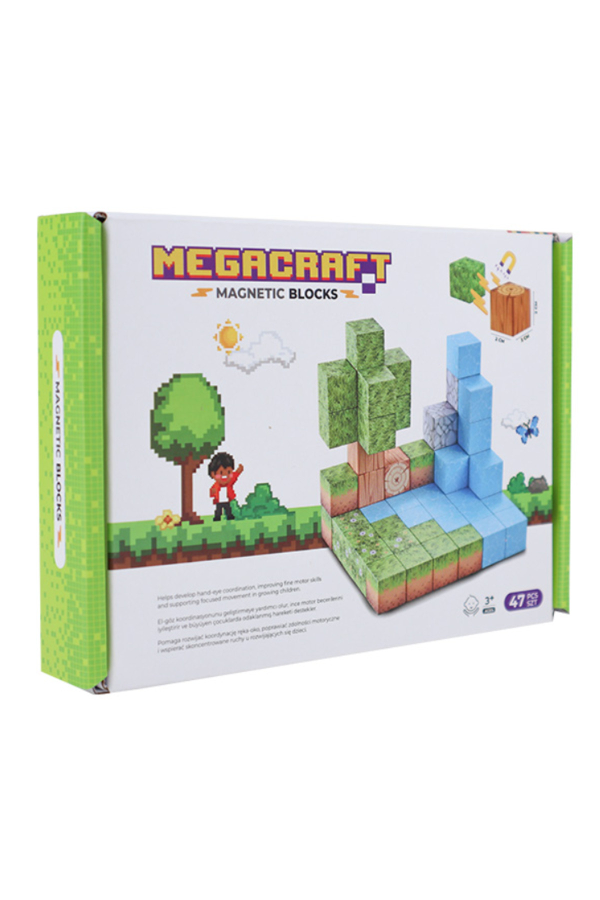 paraply Megacraft Orman Temalı Mıknatıslı Bloklar 47 Parça Kız Çocuk Erkek Çocuk Oyuncak Eğitici Oyuncaklar fotoğrafı 2 (önizleme)