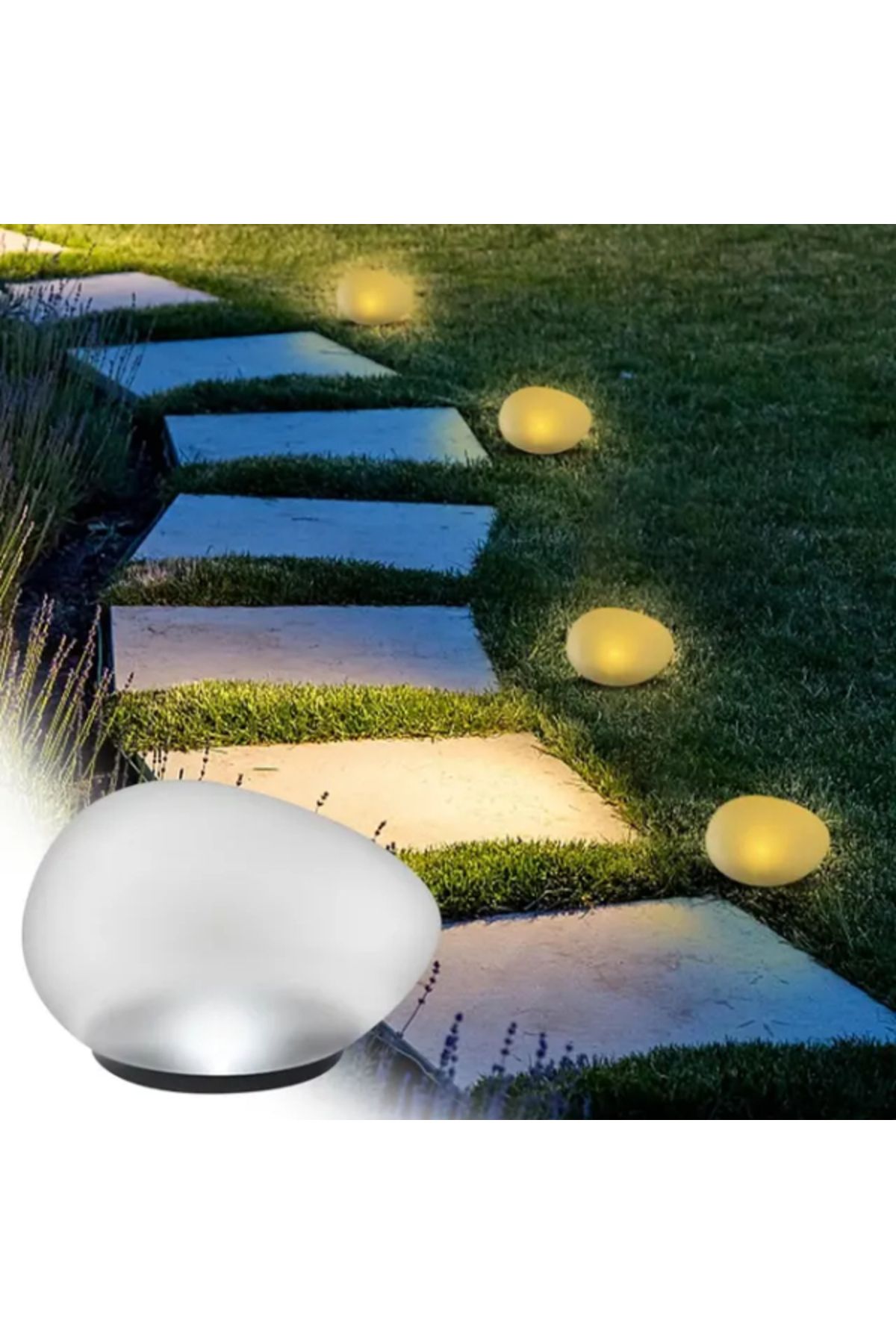 PEGY Solar Işıklı Taş Bahçe Aydınlatma Süsü
