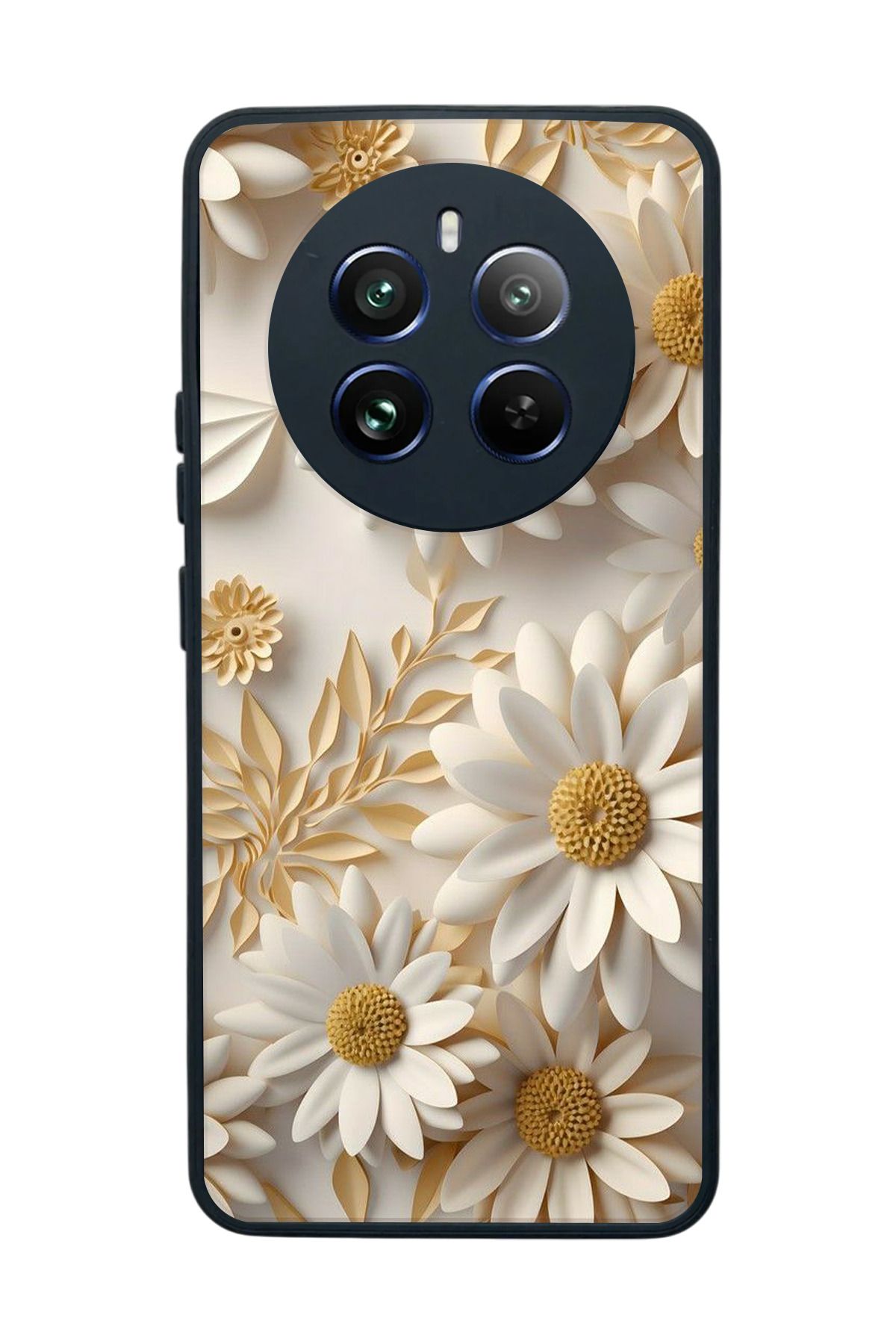 realme 12 Uyumlu Mat Siyah Kılıf – Yumuşak Silikon, Koruyucu, Şok Emici Kapak
