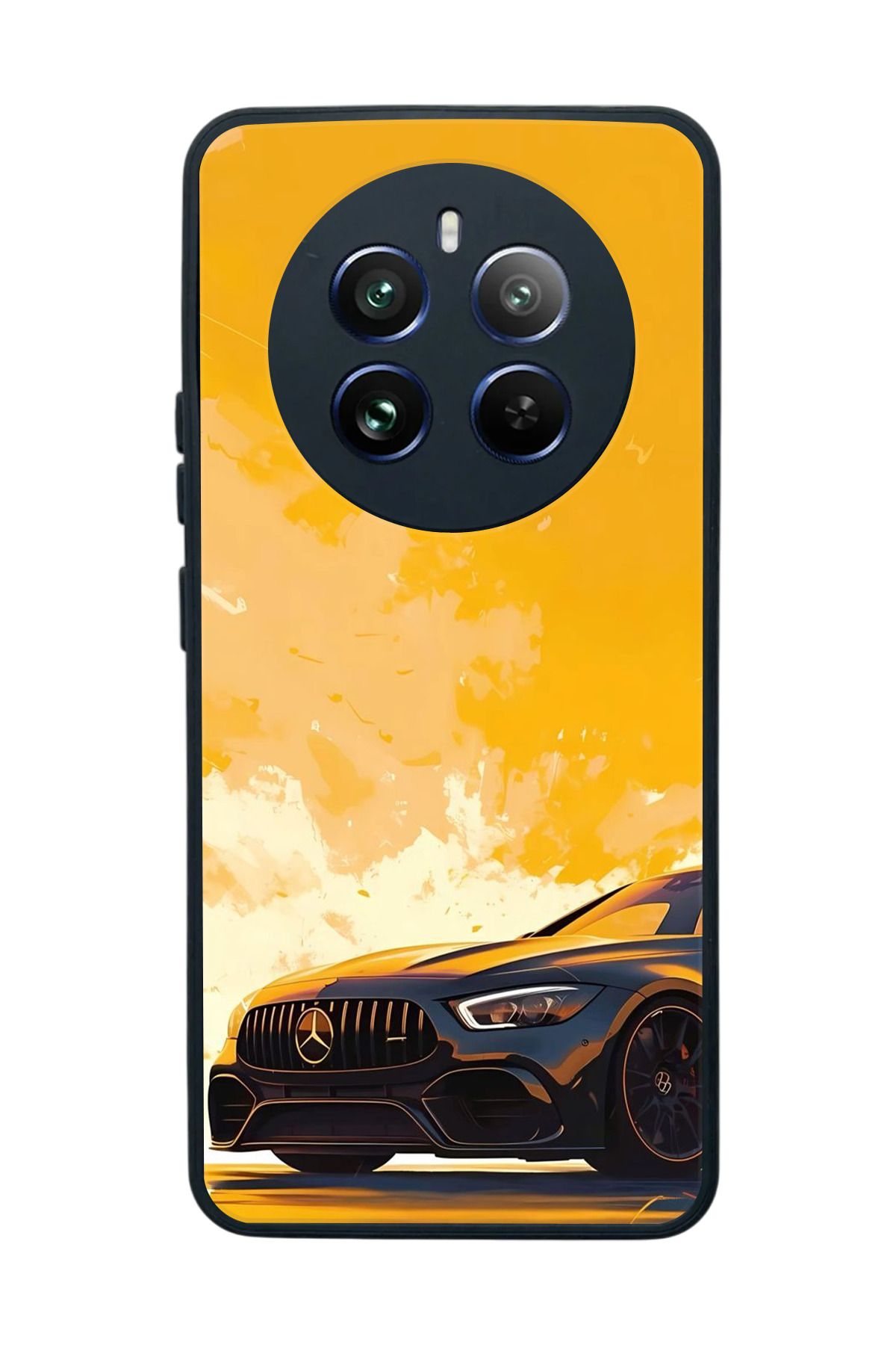realme 12 Uyumlu Mat Siyah Kılıf – Yumuşak Silikon, Koruyucu, Şok Emici Kapak