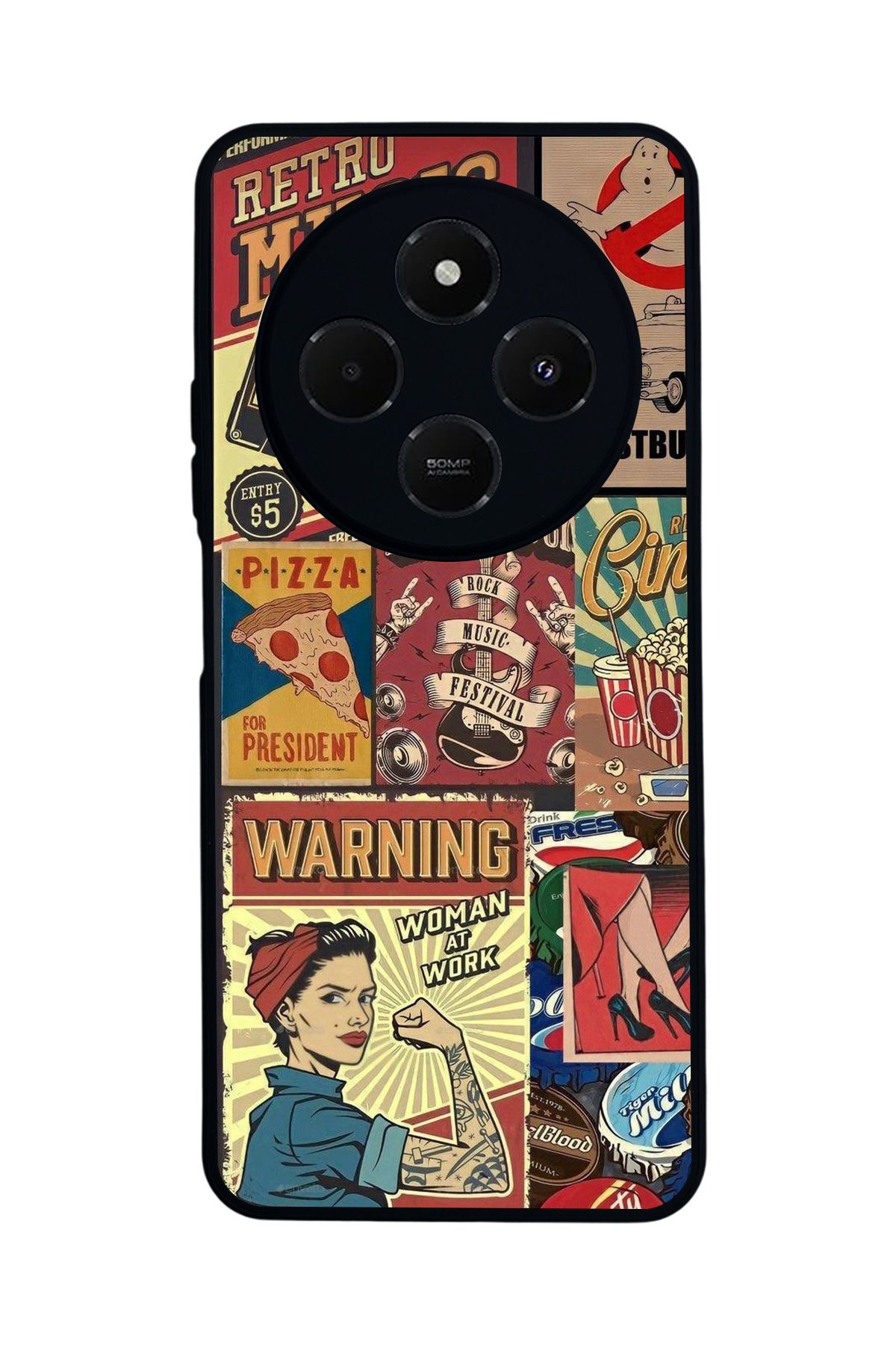 BGAKSESUAR Xiaomi Redmi 14C Mat Uyumlu Siyah Kılıf – Yumuşak Silikon, Koruyucu, Şok Emici Kapak