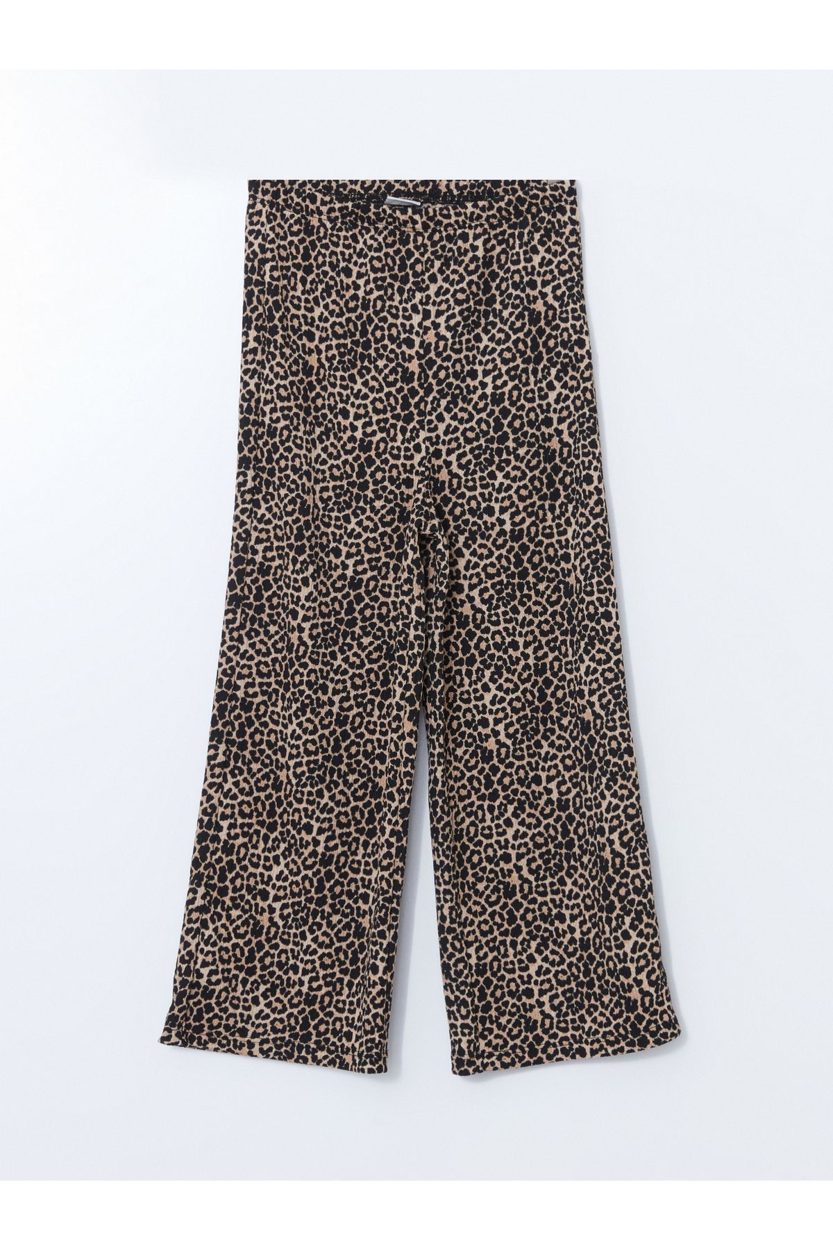 LC Waikiki Beli Lastikli Leopar Desenli Kız Çocuk Pantolon