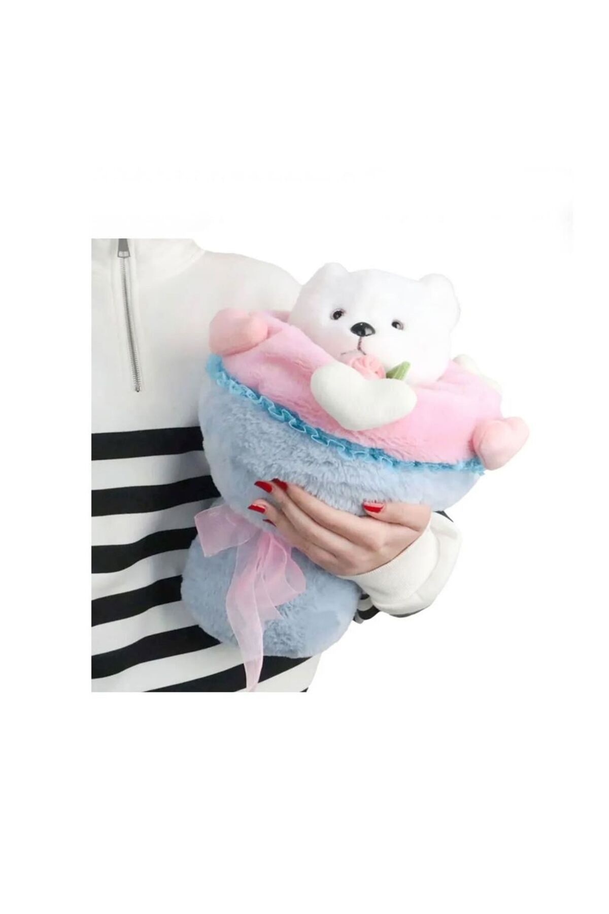 Mulvix Mullurg Urg01 Sevgi Buketi Peluş Ayıcıklı Peluş Çiçek Buketi 40 Cm (Muul)