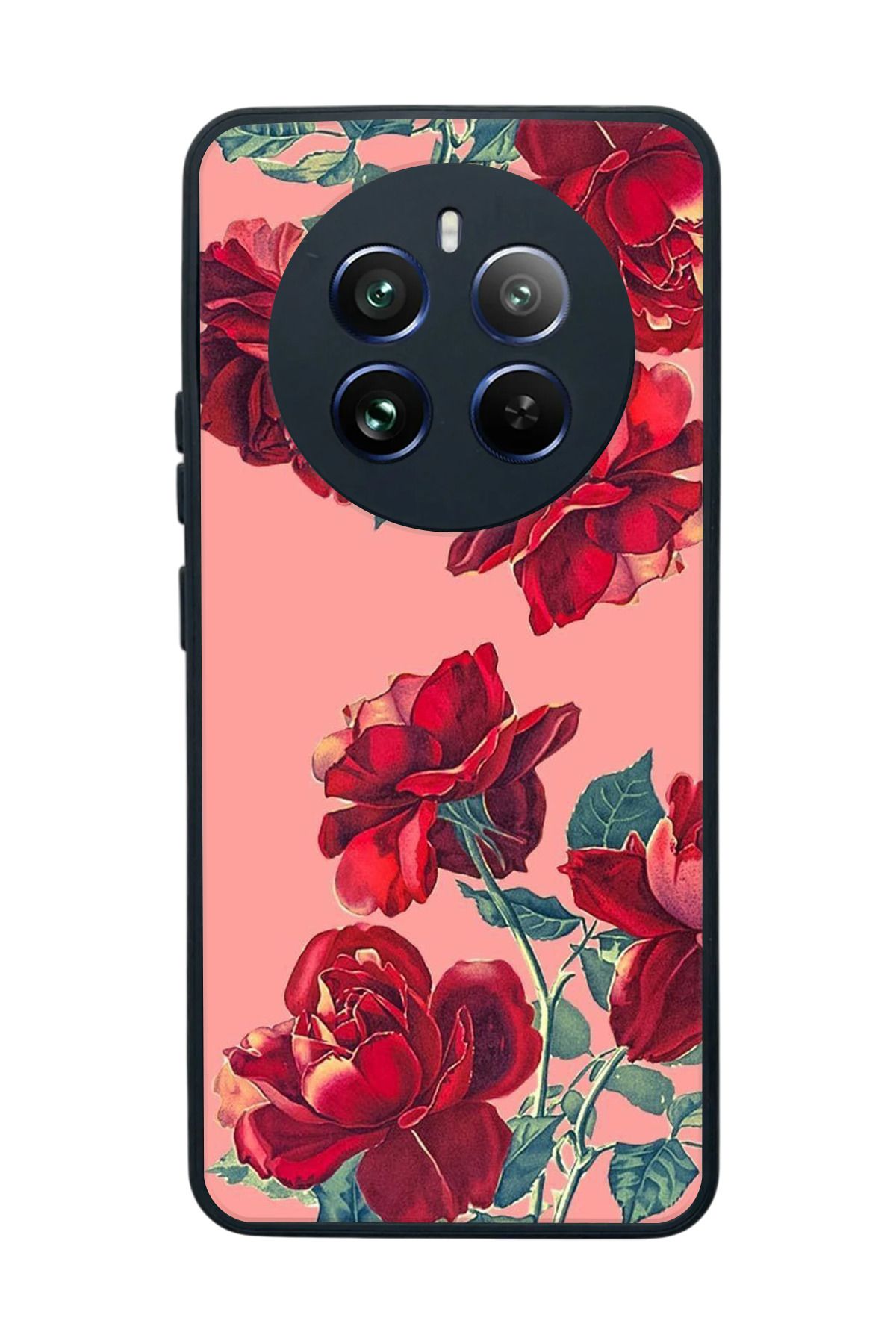 realme 12 Uyumlu Mat Siyah Kılıf – Yumuşak Silikon, Koruyucu, Şok Emici Kapak