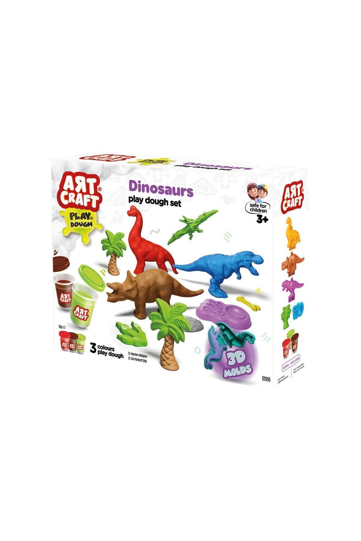 Mulvix Mullurg Urg01 03996 Art Craft Dinozorlar Hamur Set 168 Gr -Fentoys (Muul)