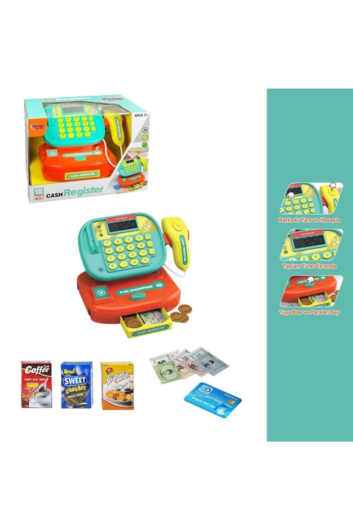 Mulvix Mullurg Urg01 Ls820A36-8 Işkli Hesap Makinali Yazarkasa -Vrd (Muul)