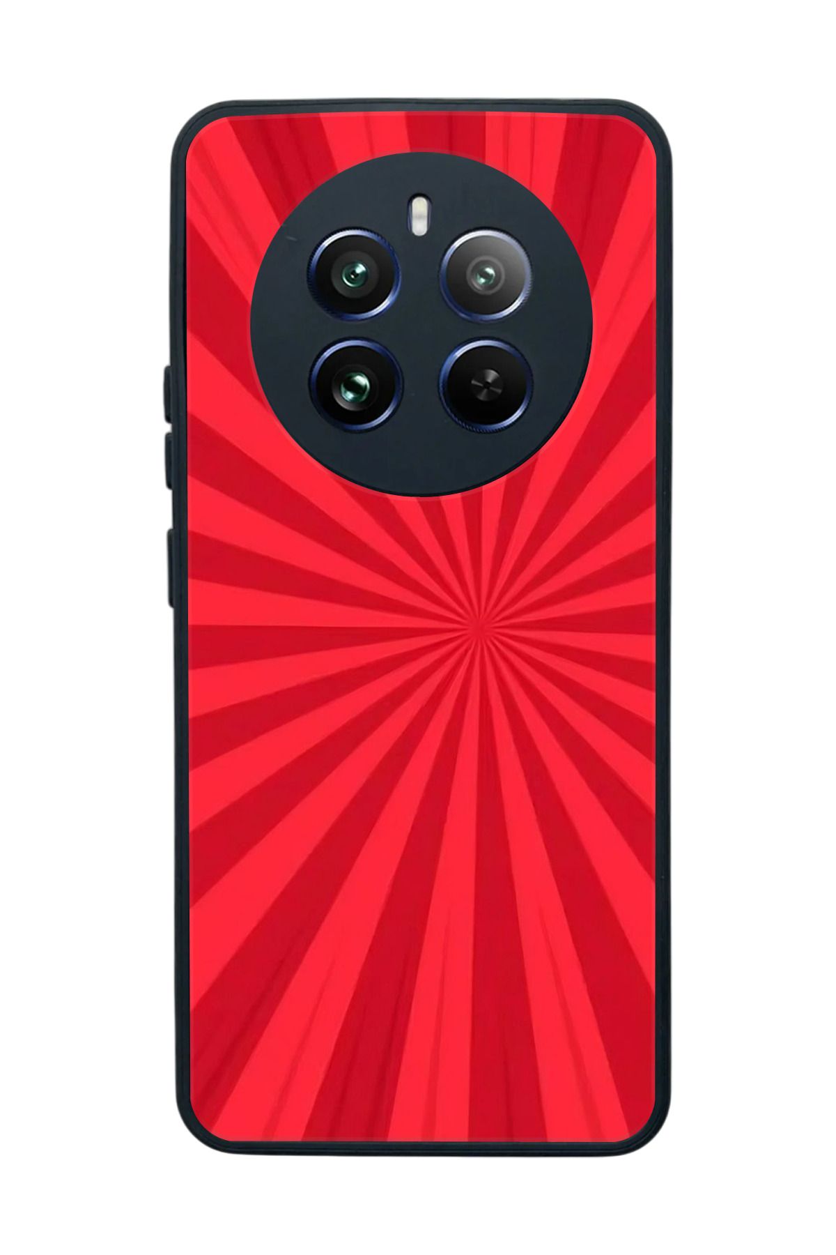 realme 12 Uyumlu Mat Siyah Kılıf – Yumuşak Silikon, Koruyucu, Şok Emici Kapak