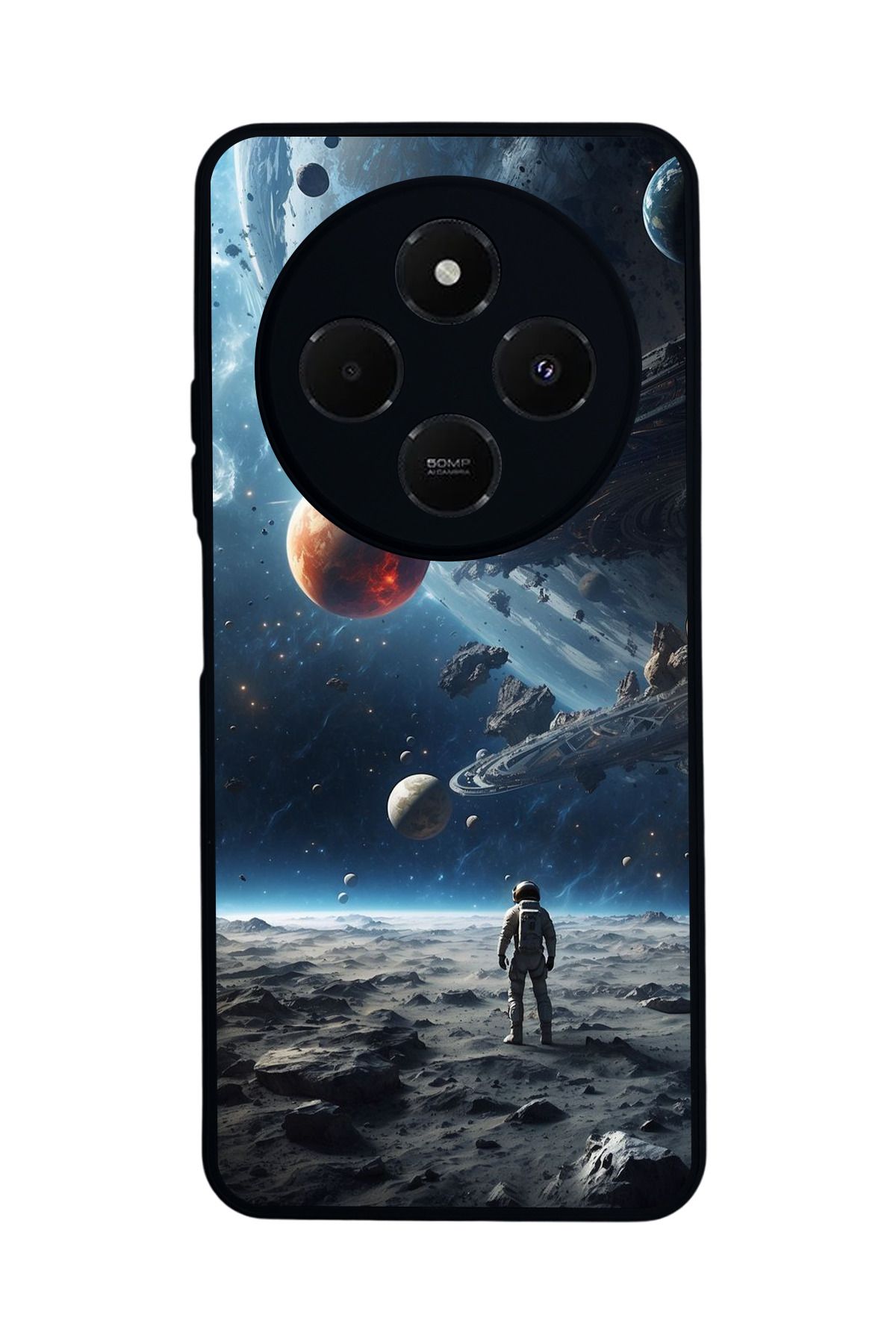 BGAKSESUAR Xiaomi Redmi 14C Mat Uyumlu Siyah Kılıf – Yumuşak Silikon, Koruyucu, Şok Emici Kapak