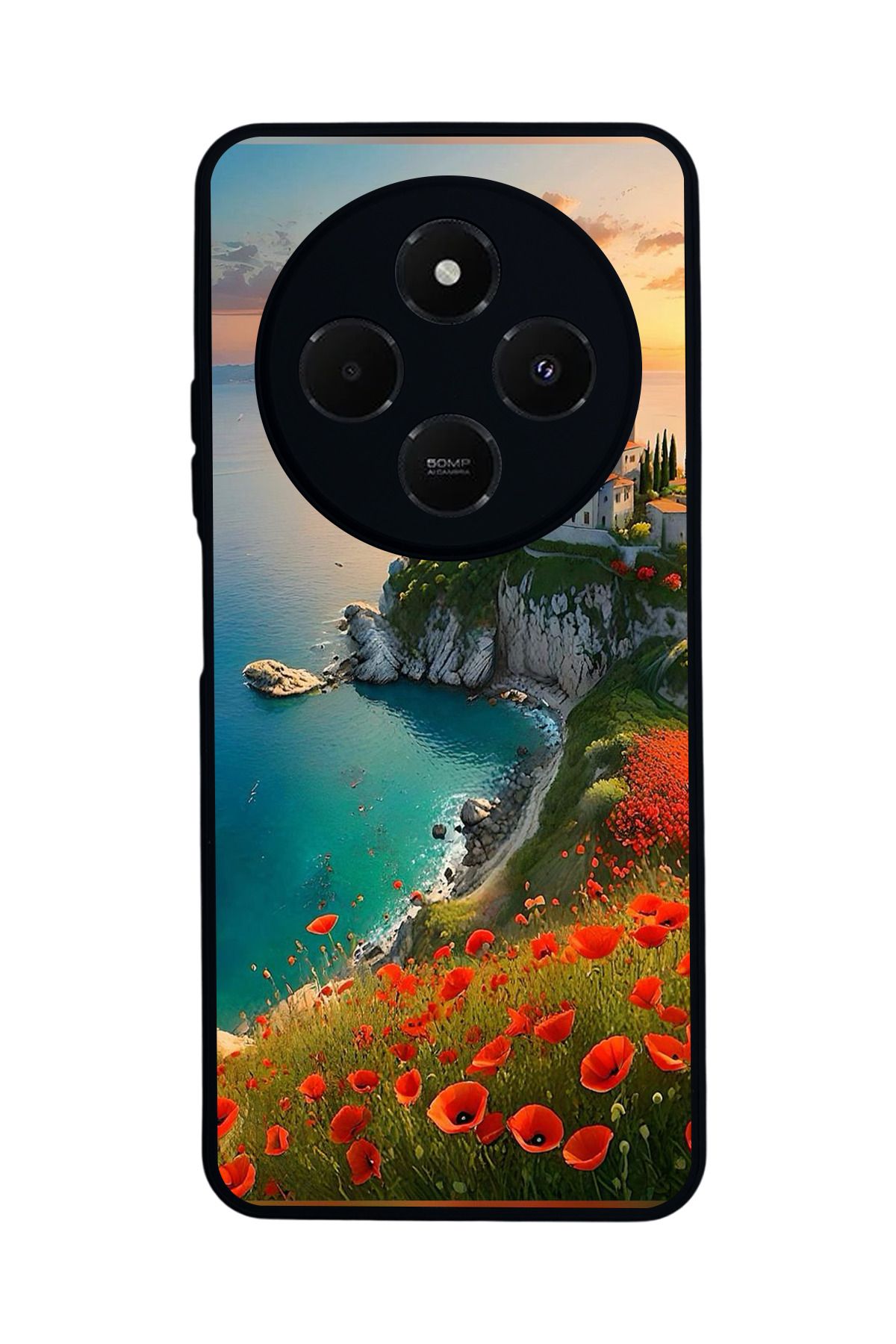 BGAKSESUAR Xiaomi Redmi 14C Mat Uyumlu Siyah Kılıf – Yumuşak Silikon, Koruyucu, Şok Emici Kapak