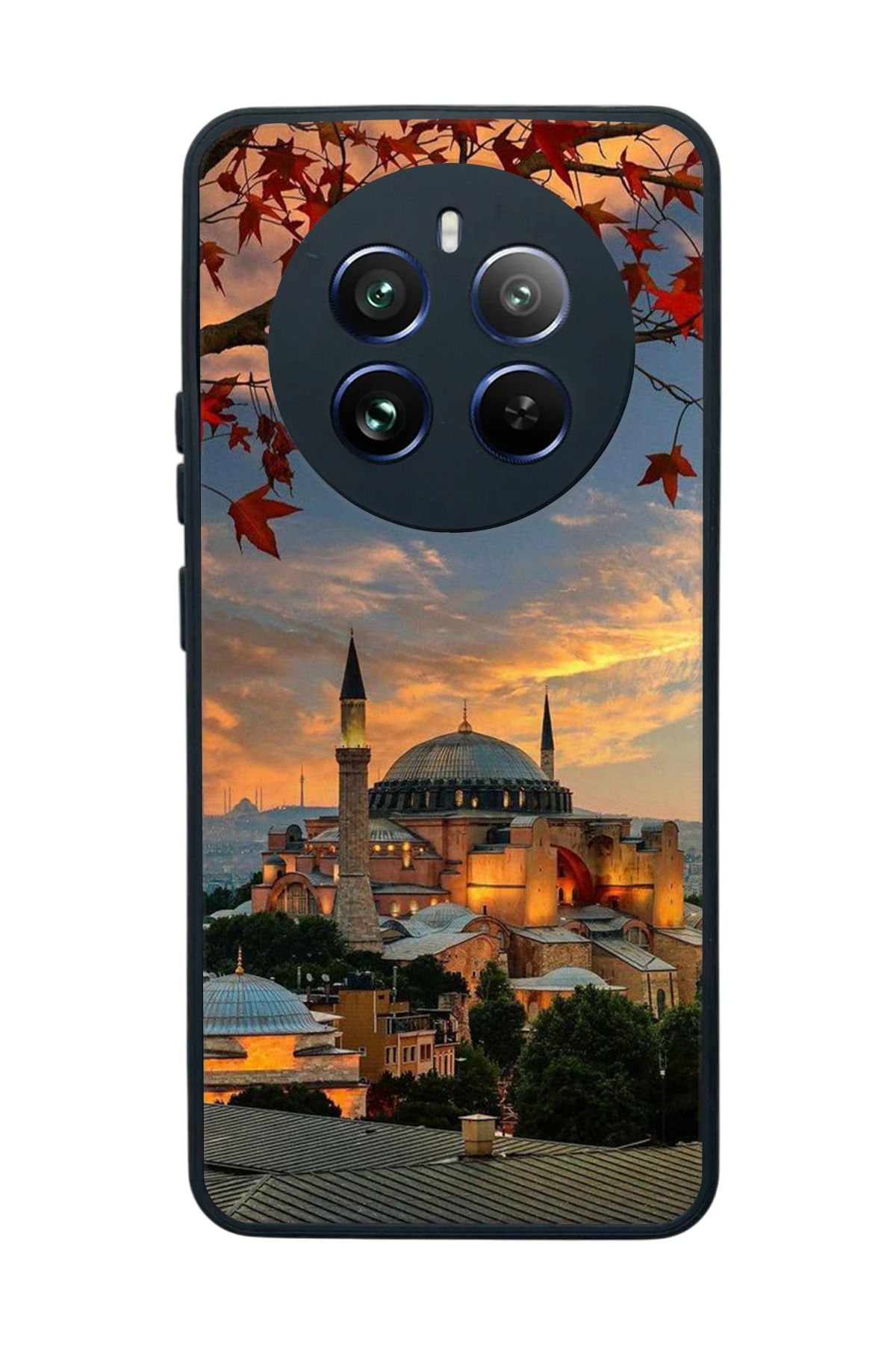 realme 12 Uyumlu Mat Siyah Kılıf – Yumuşak Silikon, Koruyucu, Şok Emici Kapak
