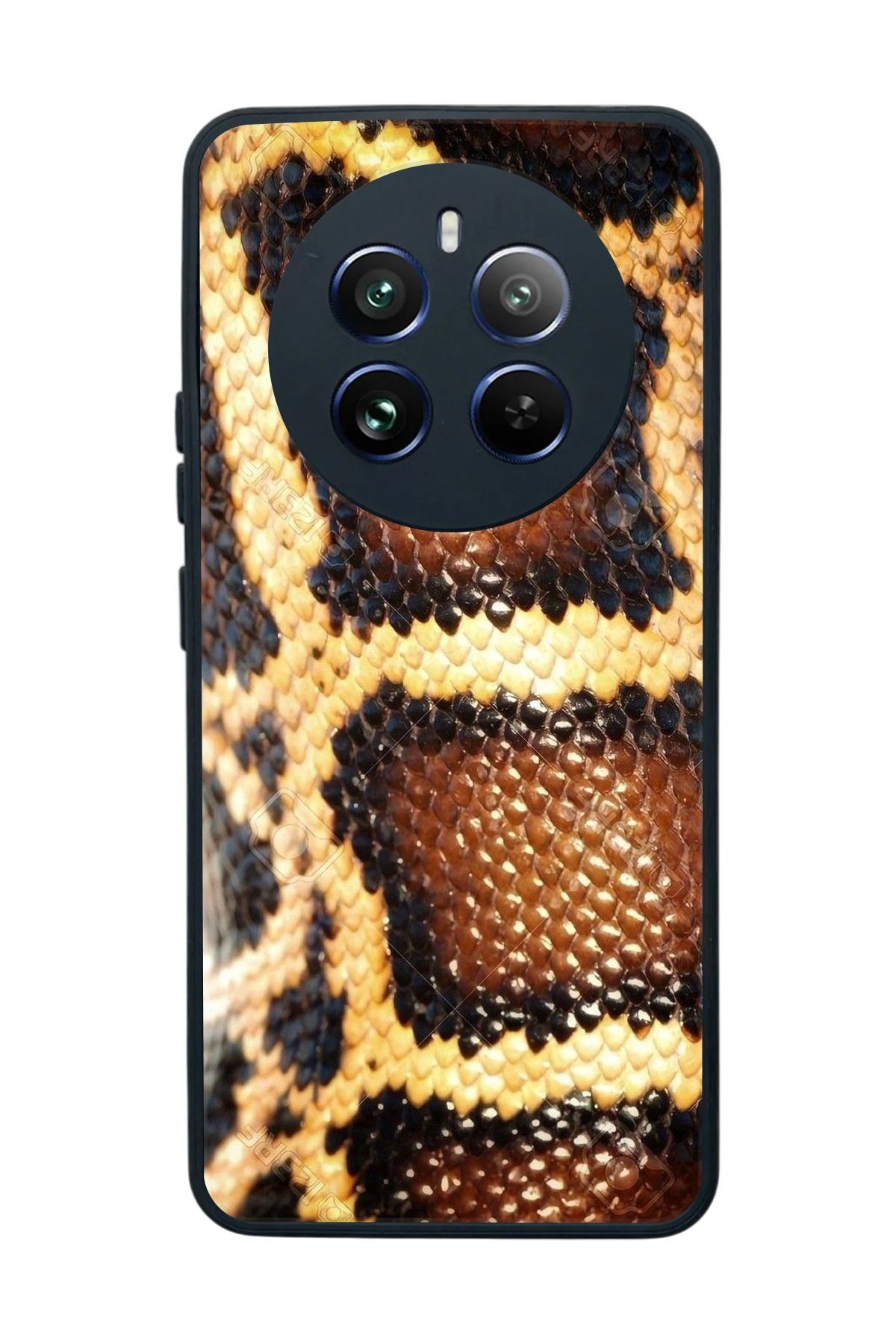 realme 12 Uyumlu Mat Siyah Kılıf – Yumuşak Silikon, Koruyucu, Şok Emici Kapak