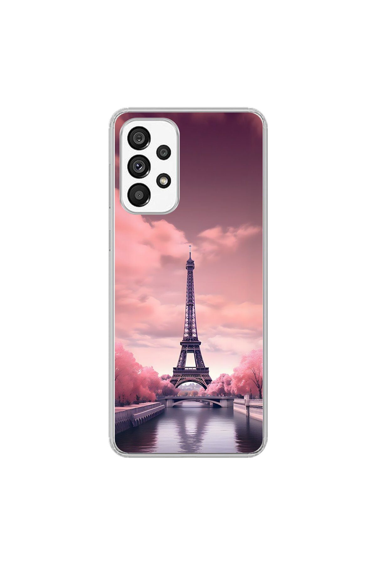 Dali Design Samsung Galaxy A73 Uyumlu Şeffaf Kılıf Paris 3 Tasarımlı