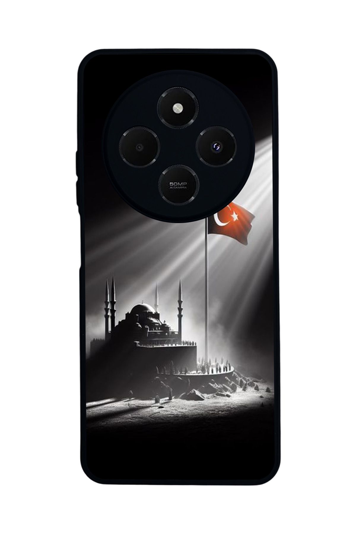 BGAKSESUAR Xiaomi Redmi 14C Mat Uyumlu Siyah Kılıf – Yumuşak Silikon, Koruyucu, Şok Emici Kapak