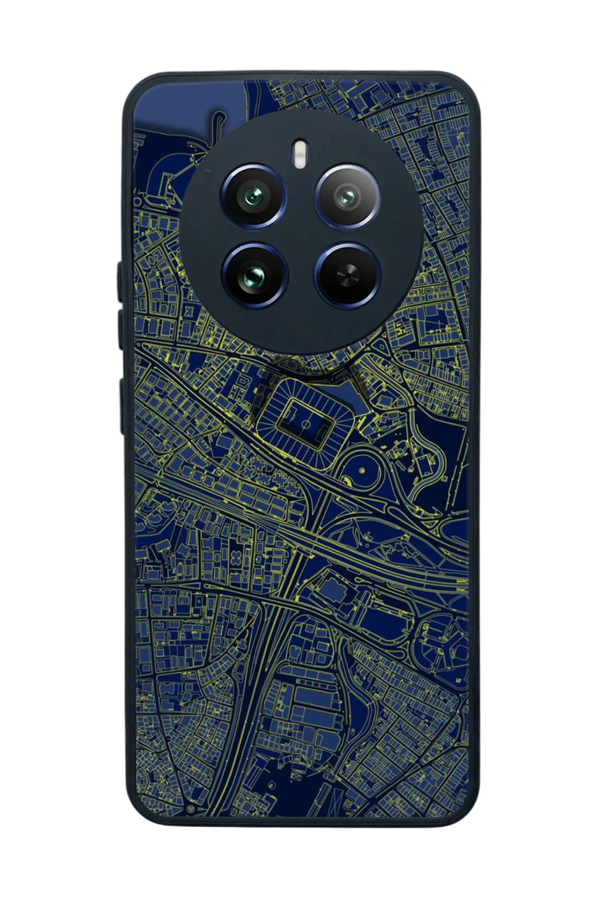realme 12 Uyumlu Mat Siyah Kılıf – Yumuşak Silikon, Koruyucu, Şok Emici Kapak