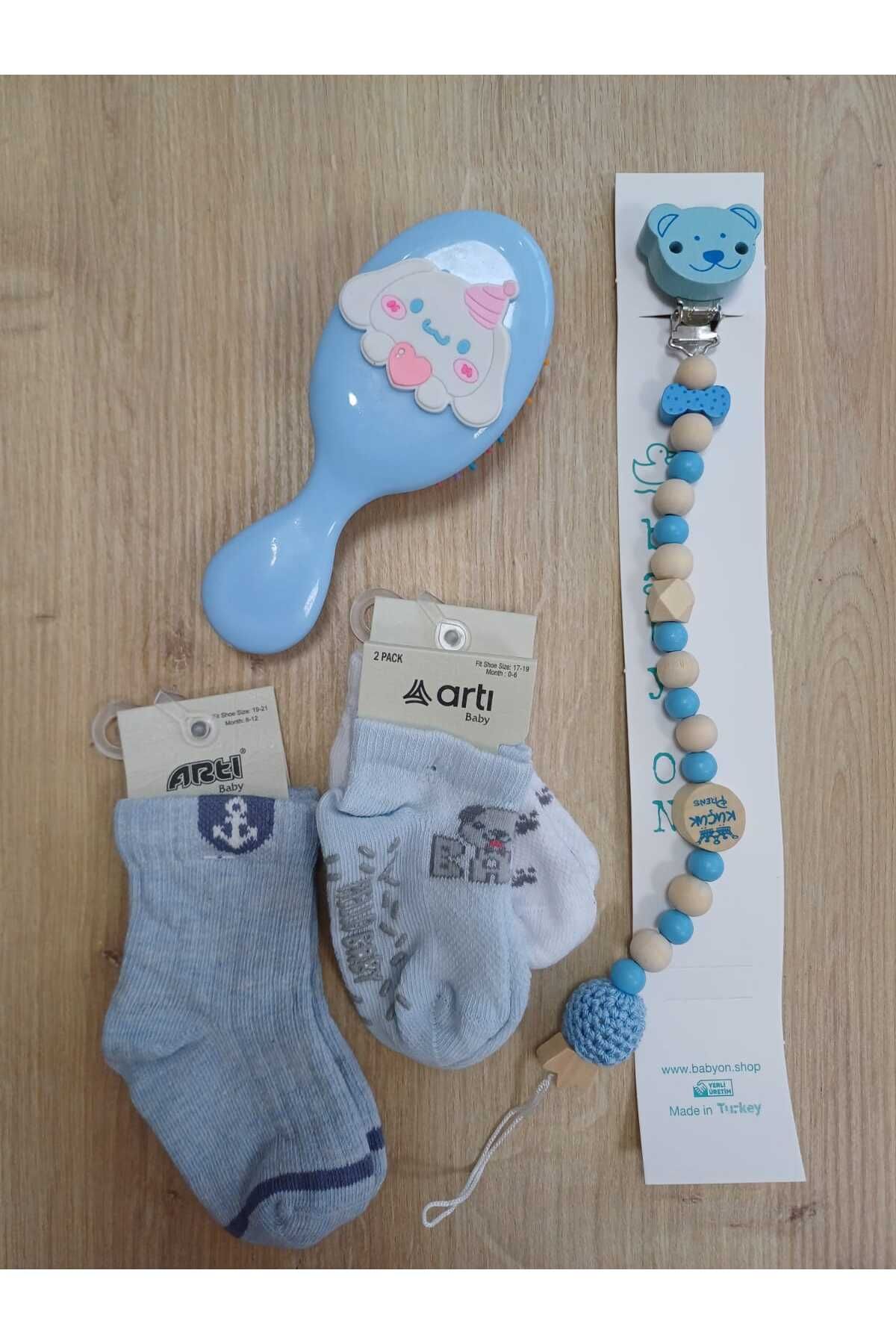 BATU GİYİM 5'li Bebek Hediye Seti , Hediye Kutulu