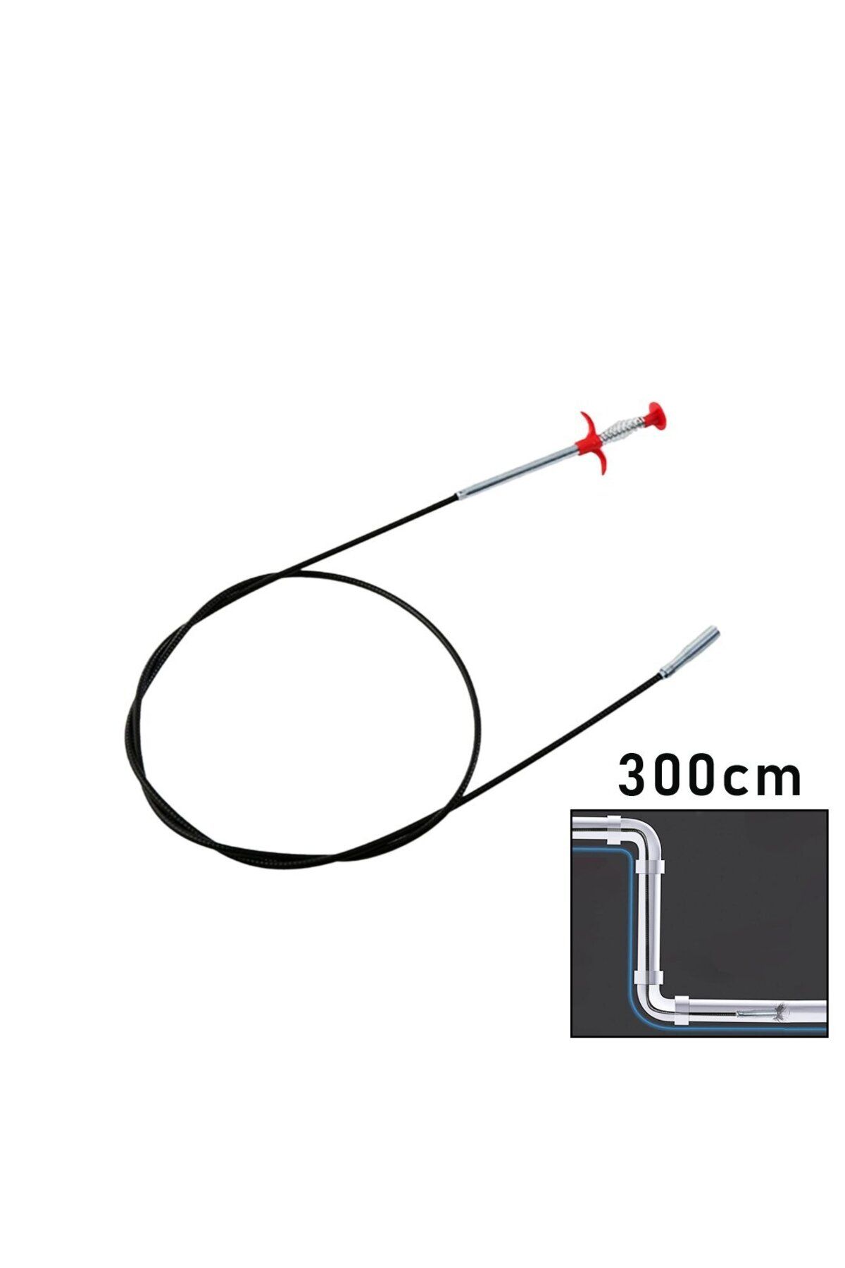 POEBGO FAMİLY'S 300CM YAYLI - KISKAÇ LAVABO - GİDER VB.TEMİZLEME - ÇOK AMAÇLI ÇUBUK (5162)