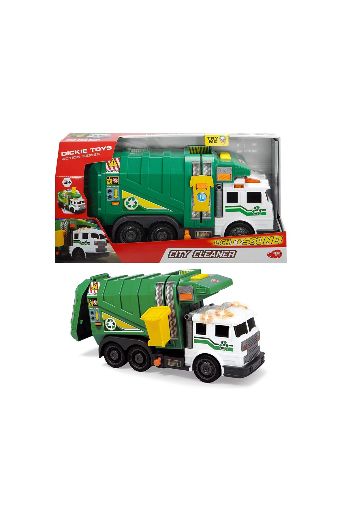 Easy Tedarik 203308378 Dickie, Sesli ve Işıklı Şehir Temizleyici 35 cm