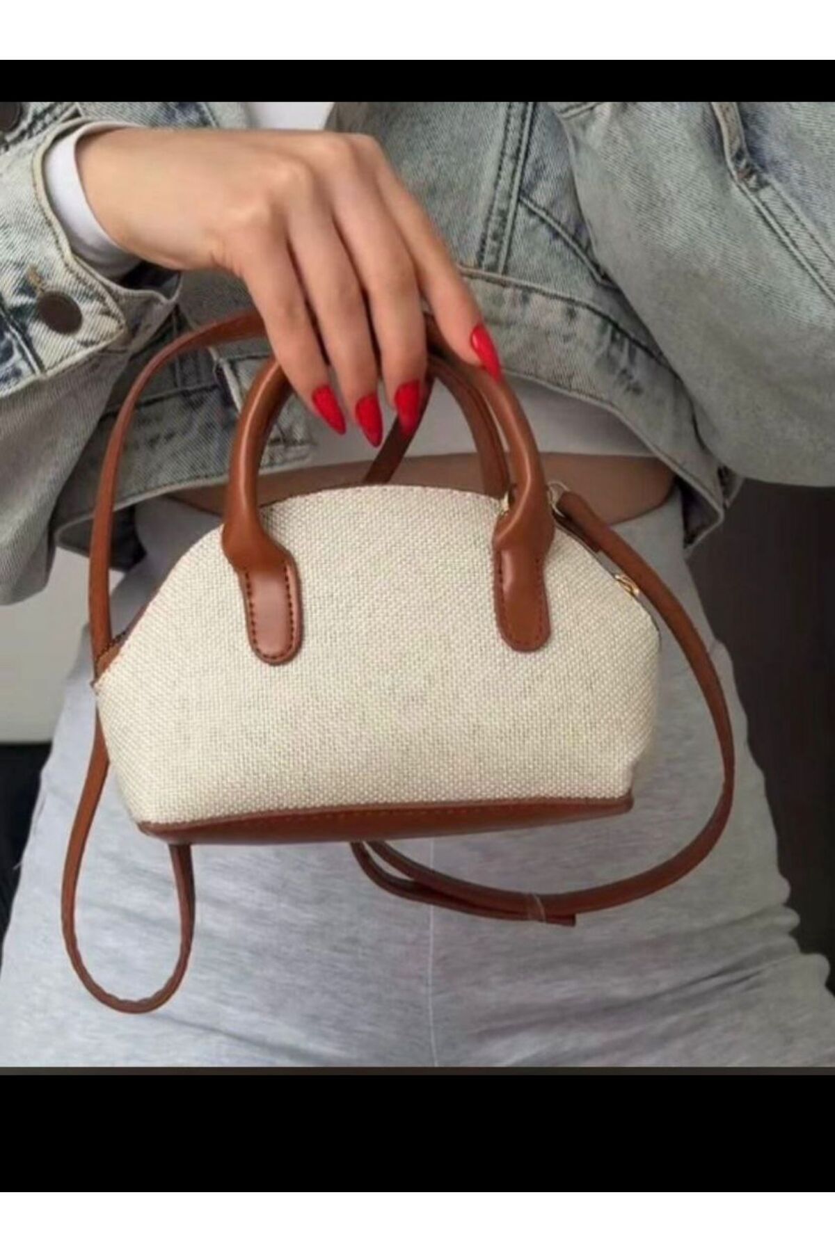 YUMİLEN Taba Renk Hasır Çanta