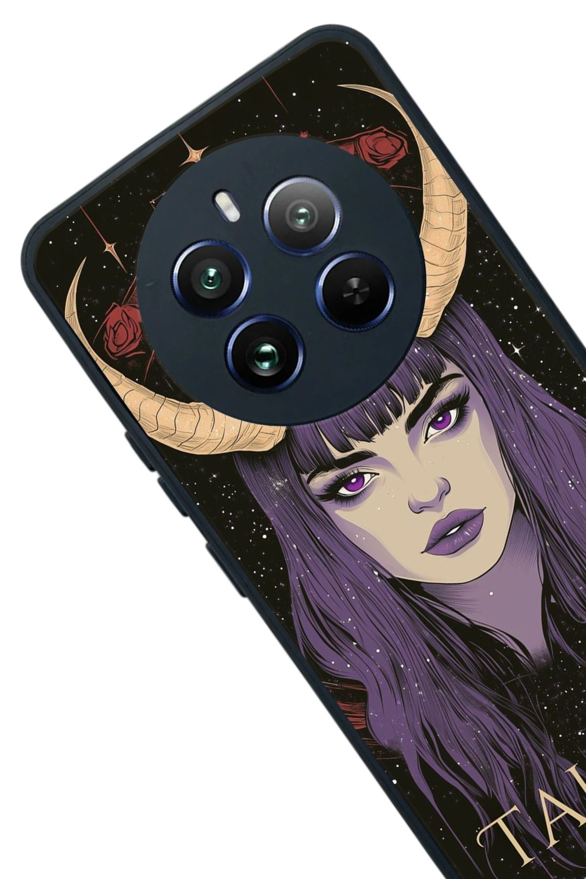 realme 12 Uyumlu Mat Siyah Kılıf – Yumuşak Silikon, Koruyucu, Şok Emici Kapak