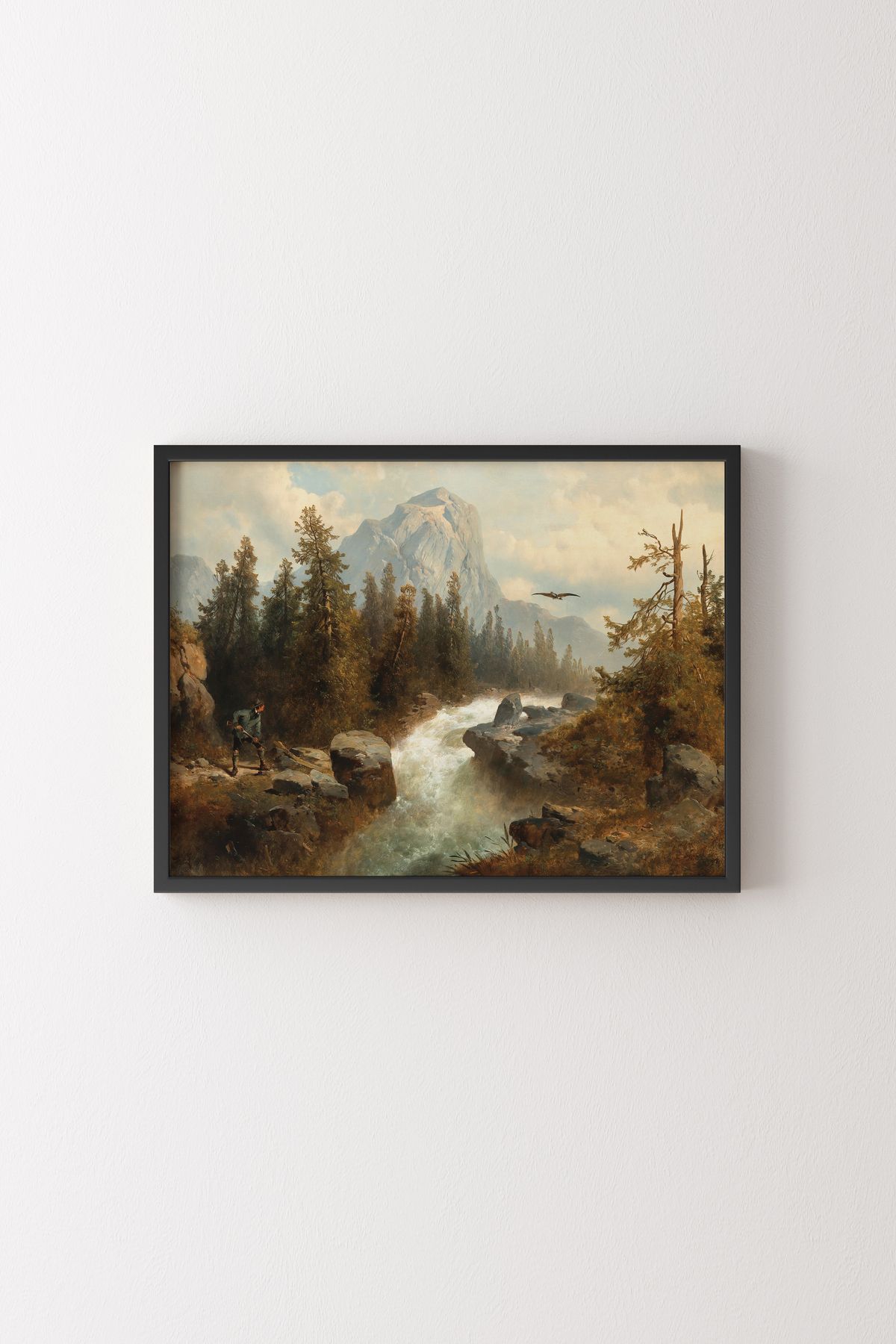 epiqart Kuşları Avlamak - Siyah Çerçeve