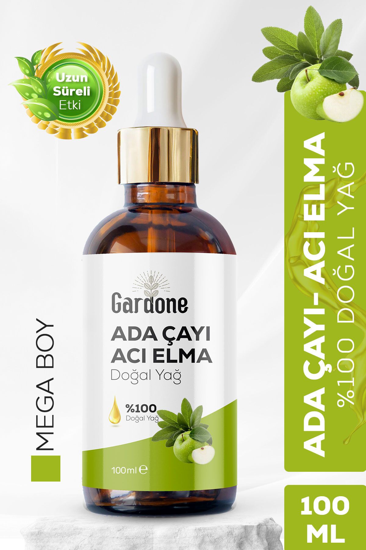 Gardone Ada Çayı Acı Elma Yağı Soğuk Sıkım %100 Saf ve Doğal Sage Bitter Apple 100ml