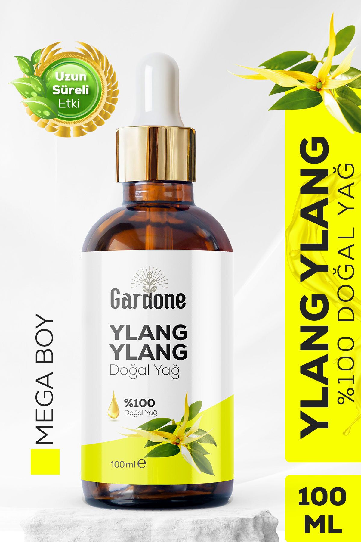 Gardone Ylang Ylang Yağı Soğuk Sıkım %100 Saf ve Doğal Ylang Ylang 100ml
