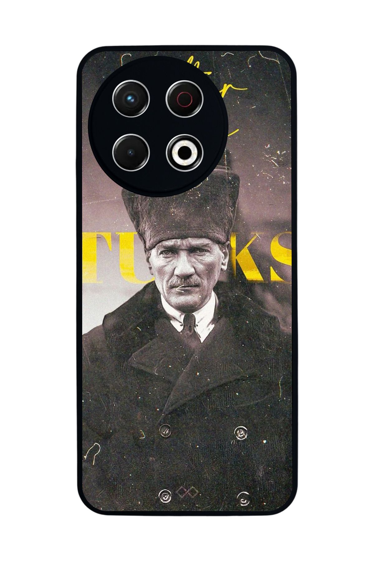 TECNO Spark 30 Pro Mat Siyah Kılıf – Yumuşak Silikon, Koruyucu, Şok Emici Kapak