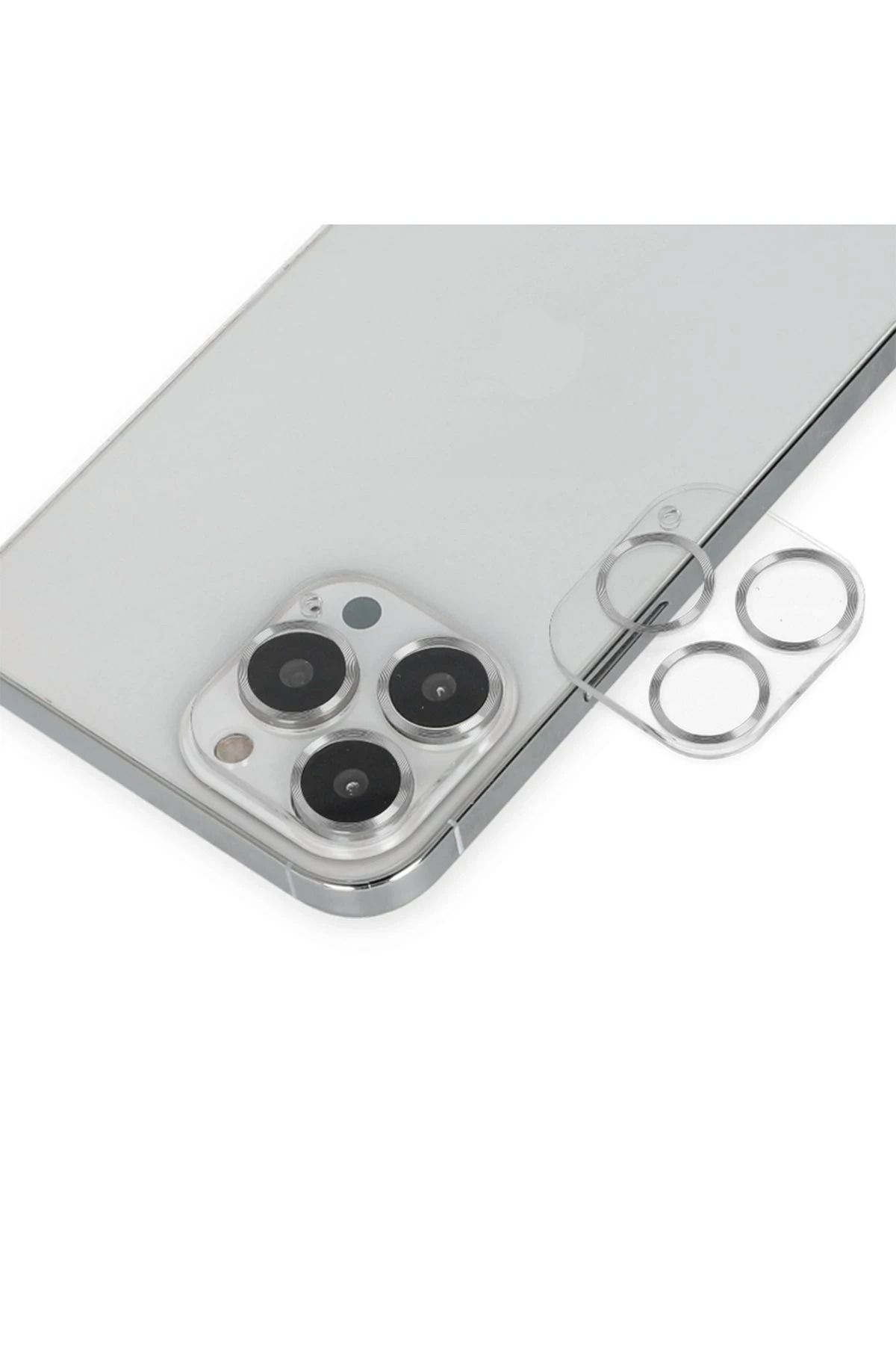 nerede bulurum İphone 14 Pro Max Uyumlu Band Metal Kamera Lens - Gümüş