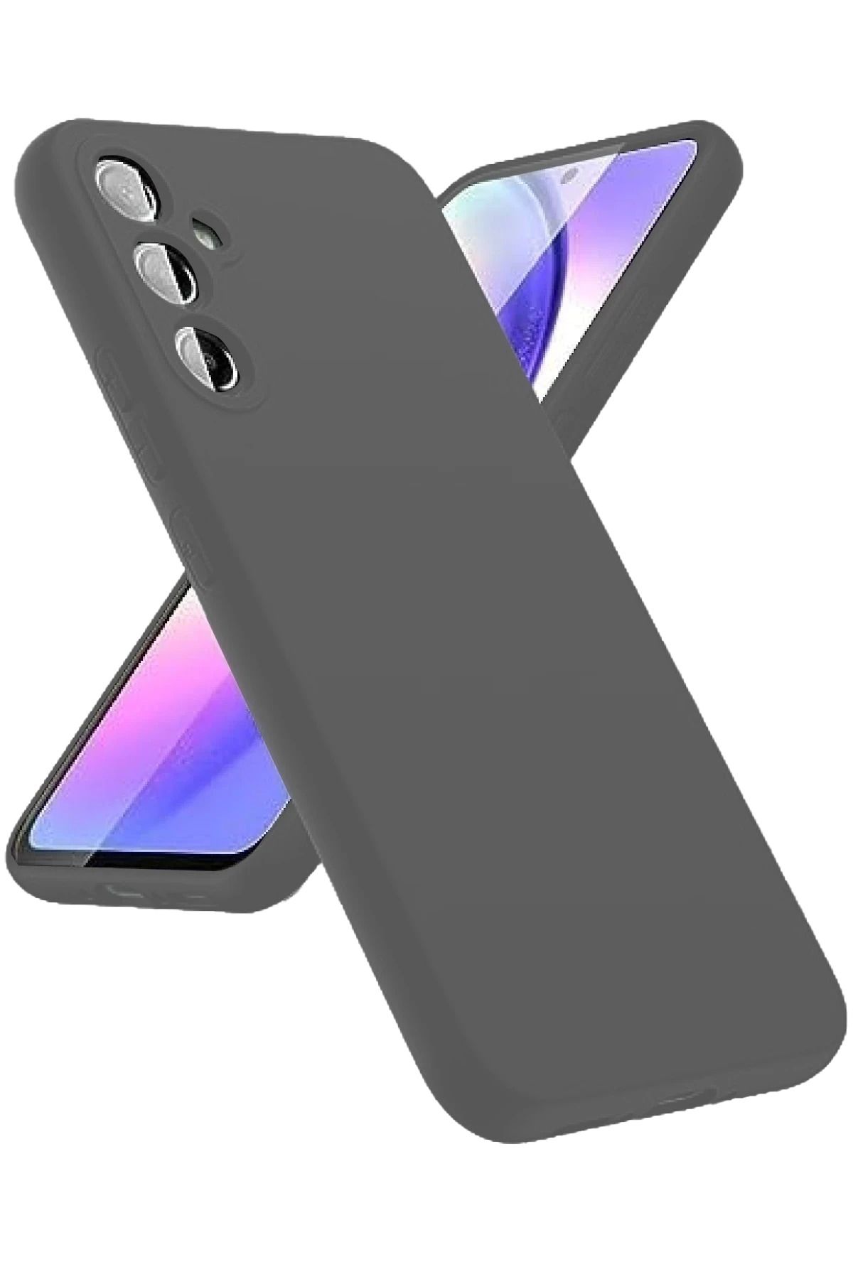 nerede bulurum Newface Samsung Galaxy A24 4G Kılıf First Silikon - Gri
