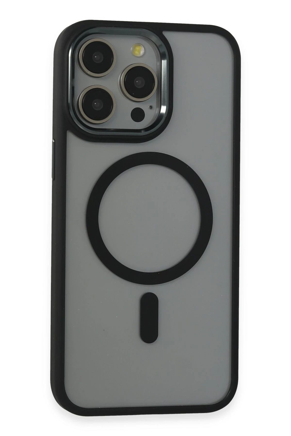 nerede bulurum Newface iPhone 15 Pro Max Kılıf Room Magneticsafe Silikon - Siyah