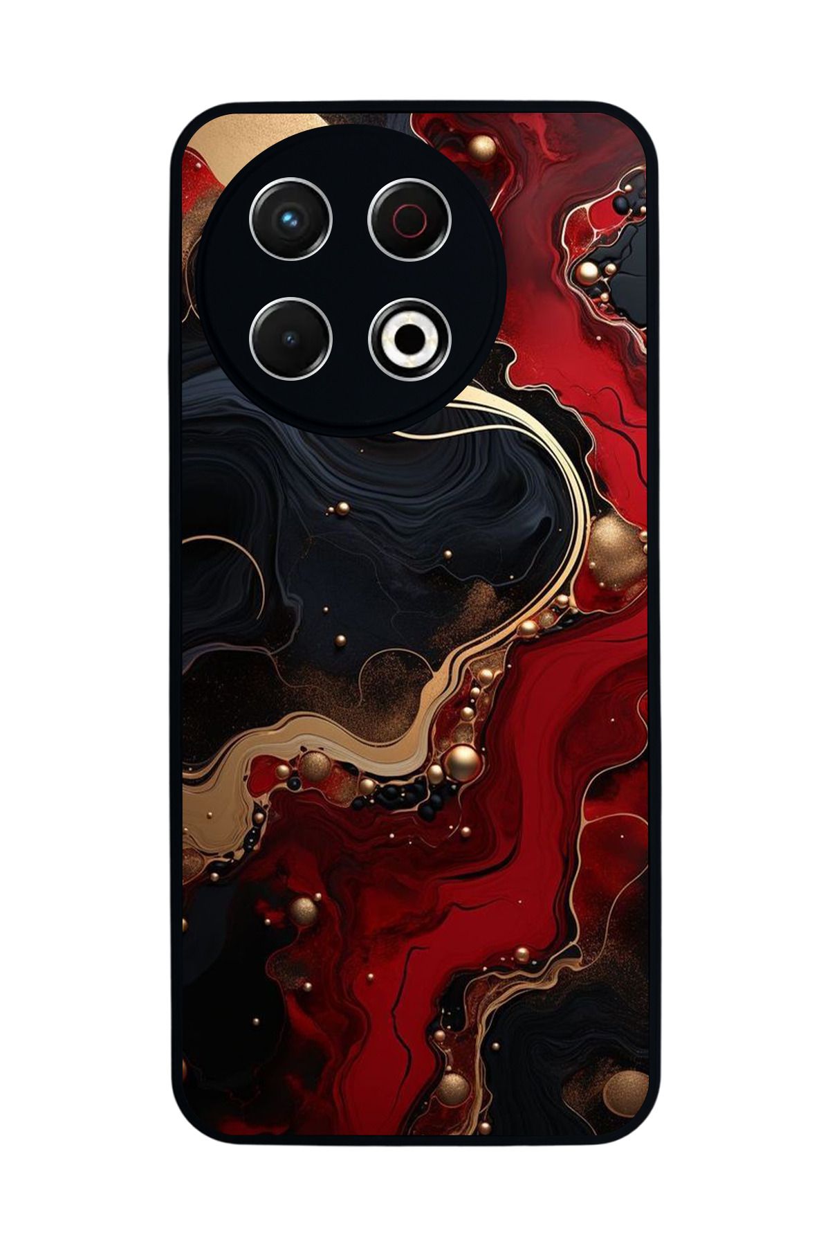 TECNO Spark 30 Pro Mat Siyah Kılıf – Yumuşak Silikon, Koruyucu, Şok Emici Kapak