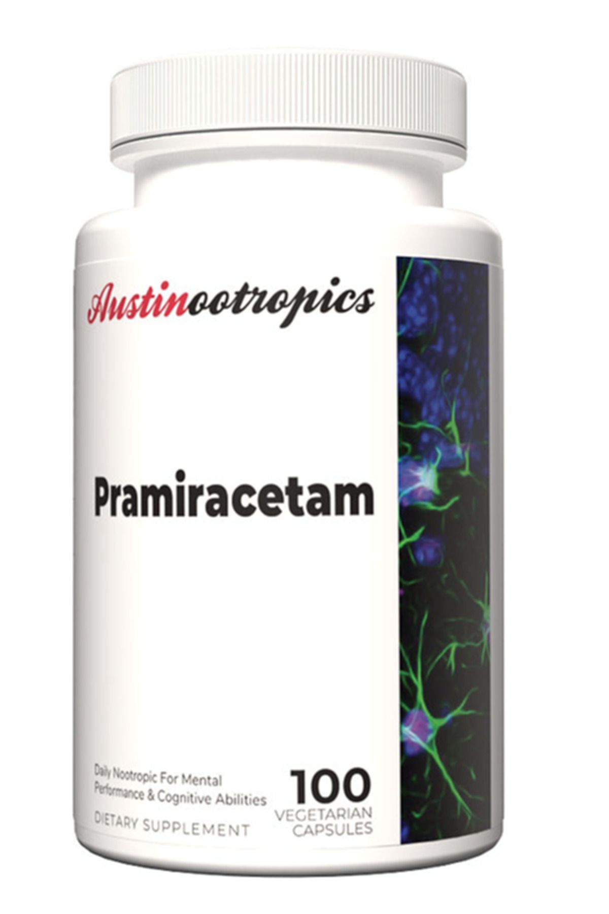 Austinootropics Pramiracetam 500mg 100 Veg Capsul.made In Usa