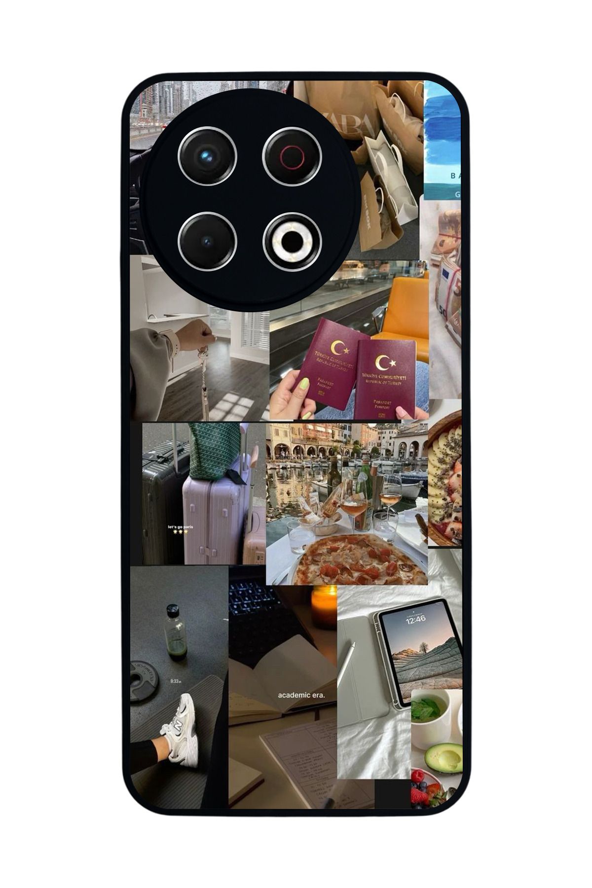 TECNO Spark 30 Pro Mat Siyah Kılıf – Yumuşak Silikon, Koruyucu, Şok Emici Kapak