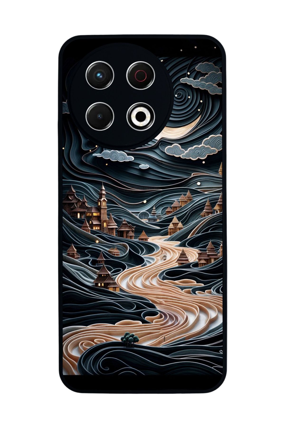 TECNO Spark 30 Pro Mat Siyah Kılıf – Yumuşak Silikon, Koruyucu, Şok Emici Kapak