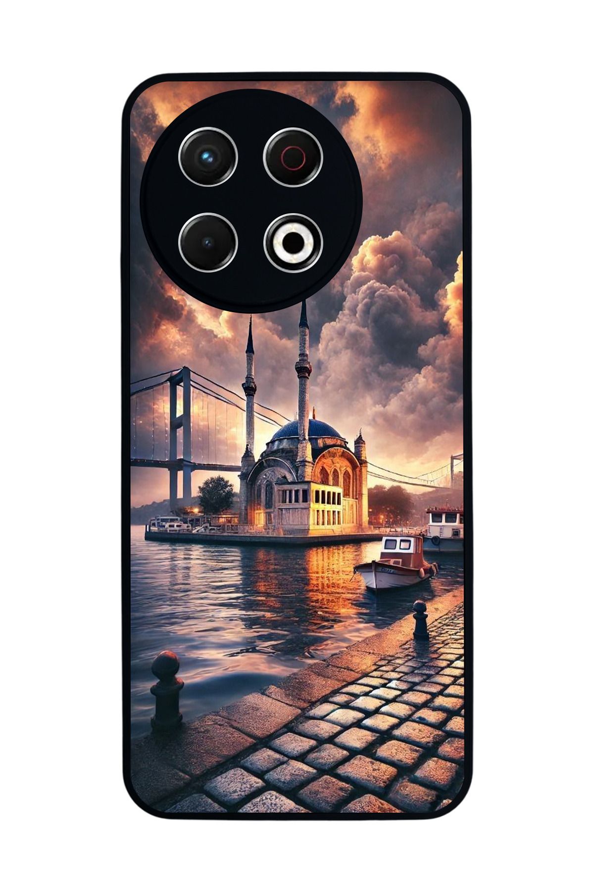TECNO Spark 30 Pro Mat Siyah Kılıf – Yumuşak Silikon, Koruyucu, Şok Emici Kapak