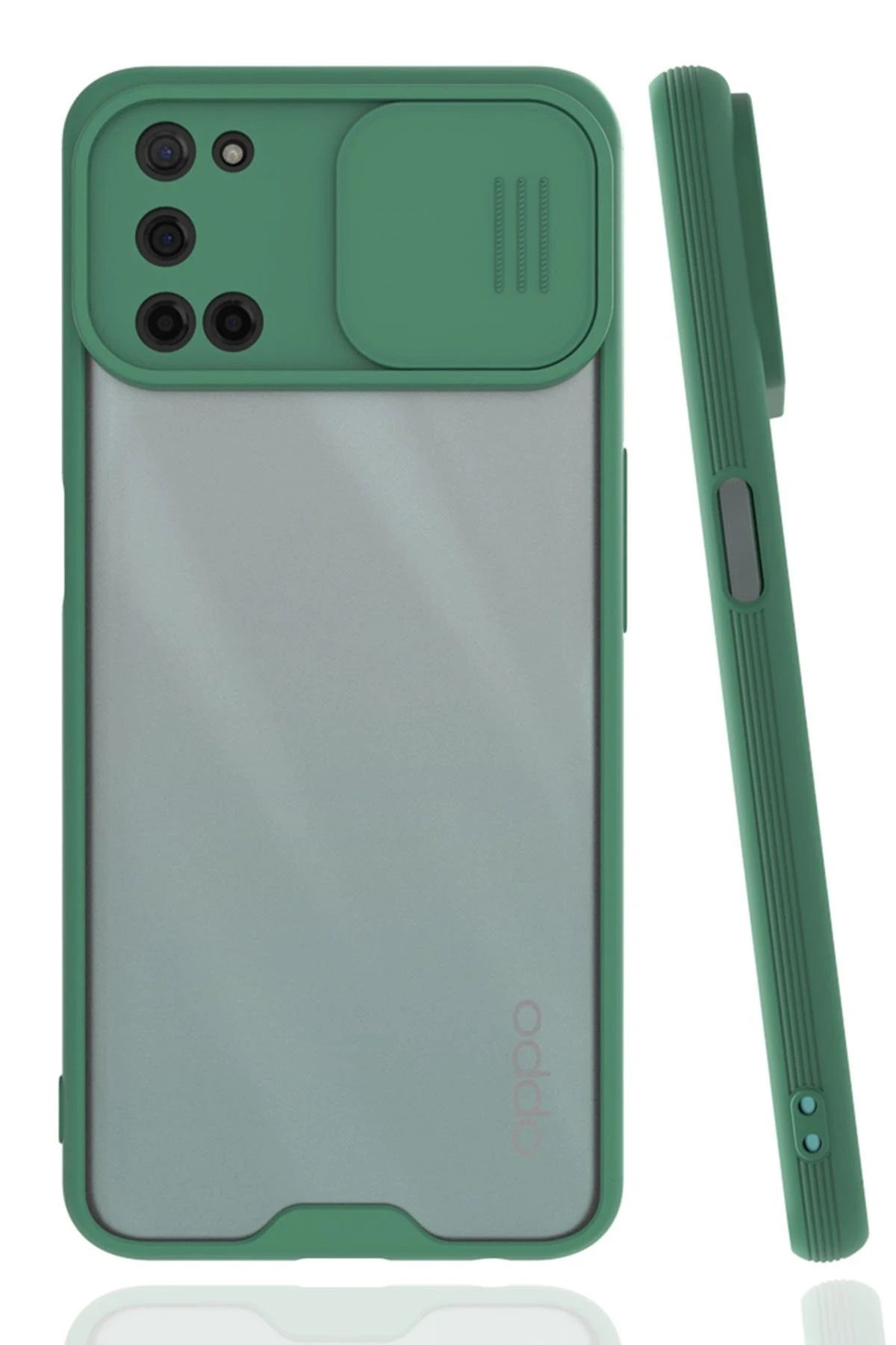 nerede bulurum Newface Samsung Galaxy A72 Kılıf Platin Kamera Koruma Silikon - Yeşil