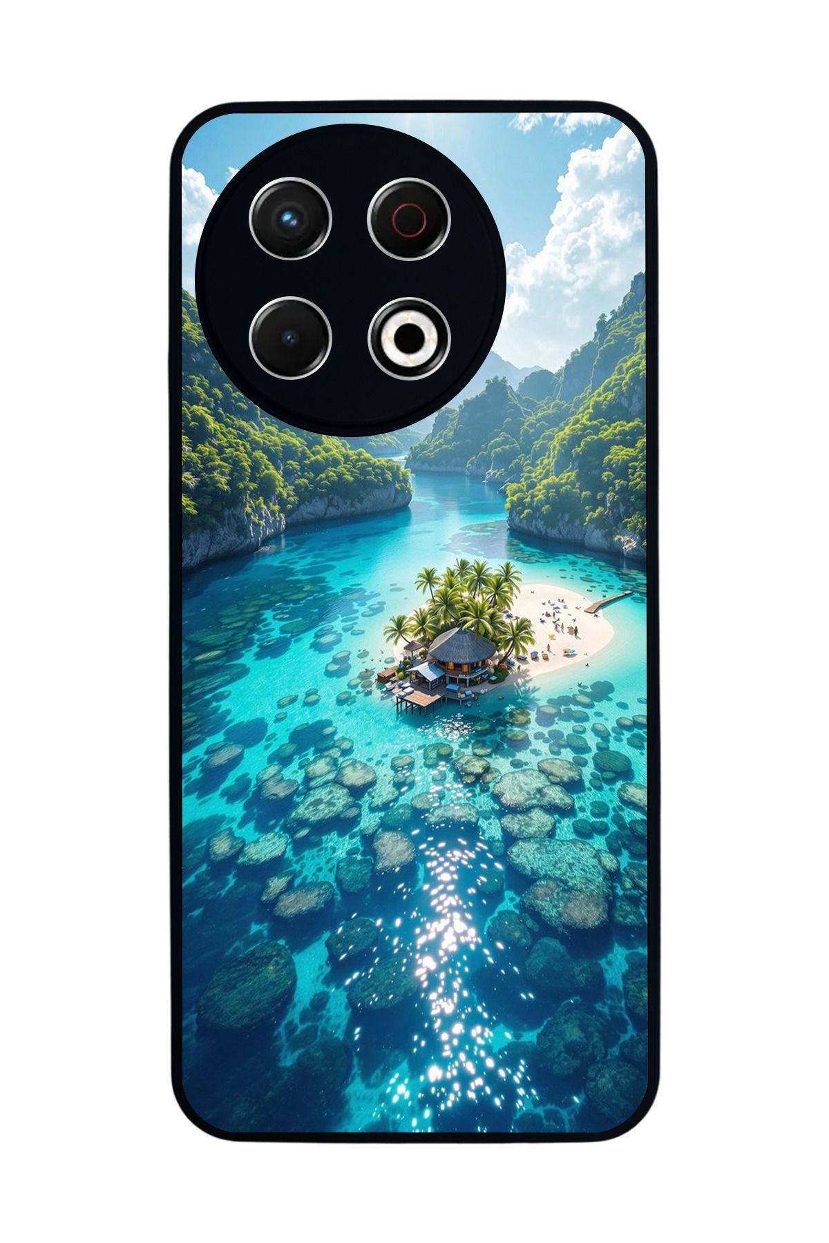 TECNO Spark 30 Pro Mat Siyah Kılıf – Yumuşak Silikon, Koruyucu, Şok Emici Kapak