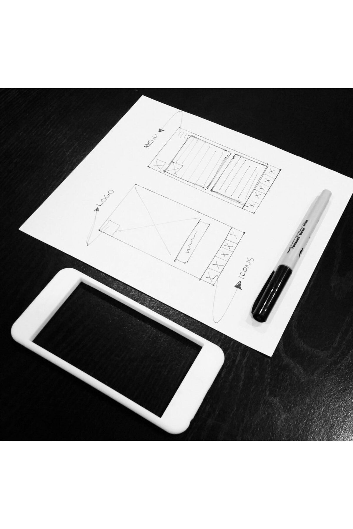 Lucest iPhone 6 Uyumlu Tel Çerçeve Şablonu (Plastik Aparattır)