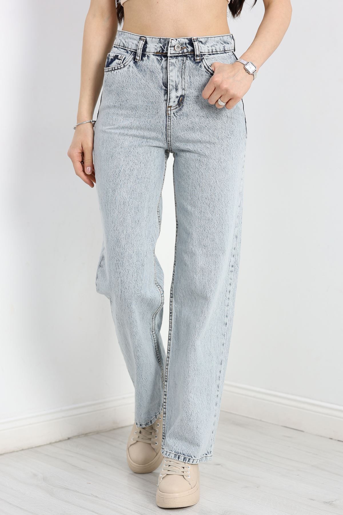 Fashi10 Palazzo Kot Pantolon Buzmavi10