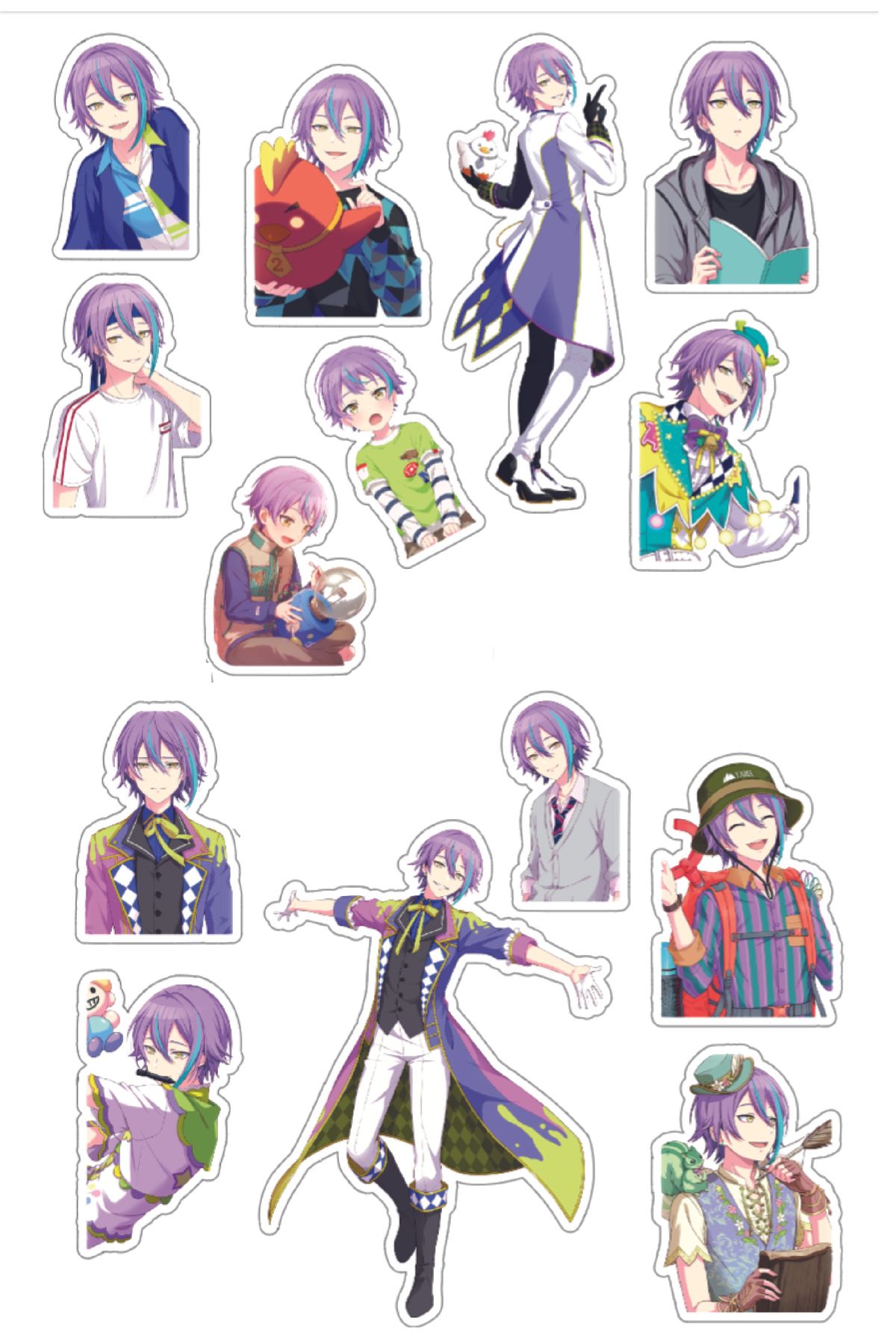 nihonwosekai Hatsune Miku Colorful Project Sekai Anime Sticker Seti Pjsekai Kamishiro Rui