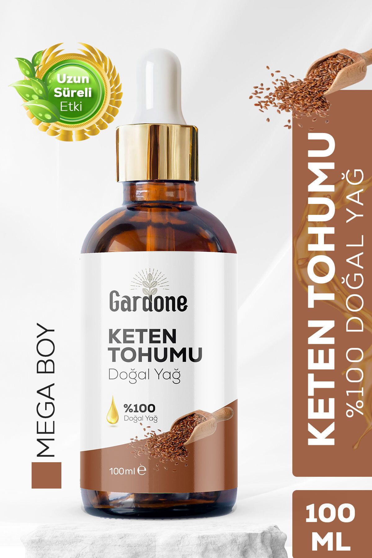Gardone Keten Yağı Soğuk Sıkım %100 Saf ve Doğal Flax 100ml
