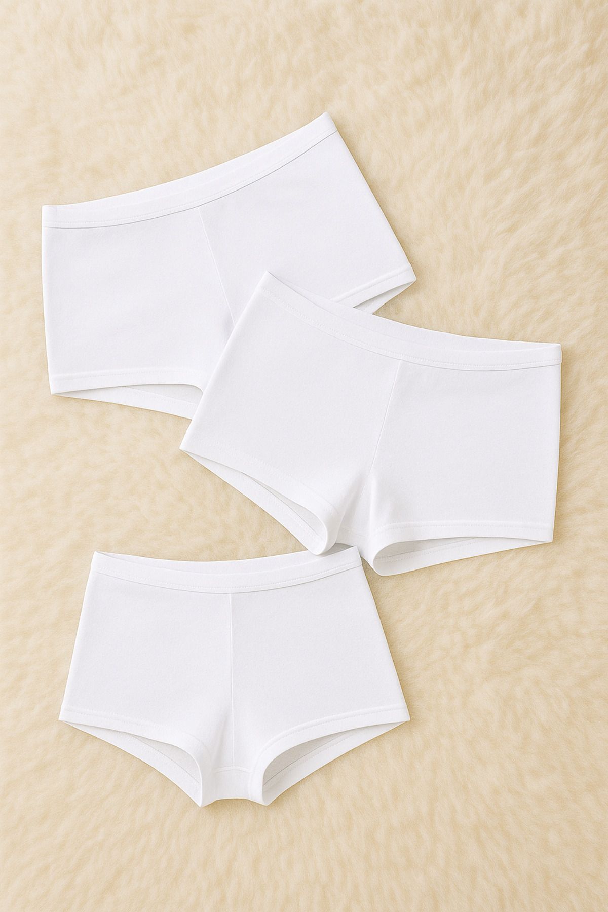 Loule Kadın İç Giyim 3 Adet Esnek Pamuklu & Modal Boxer Şort LL.22.ILK554.001