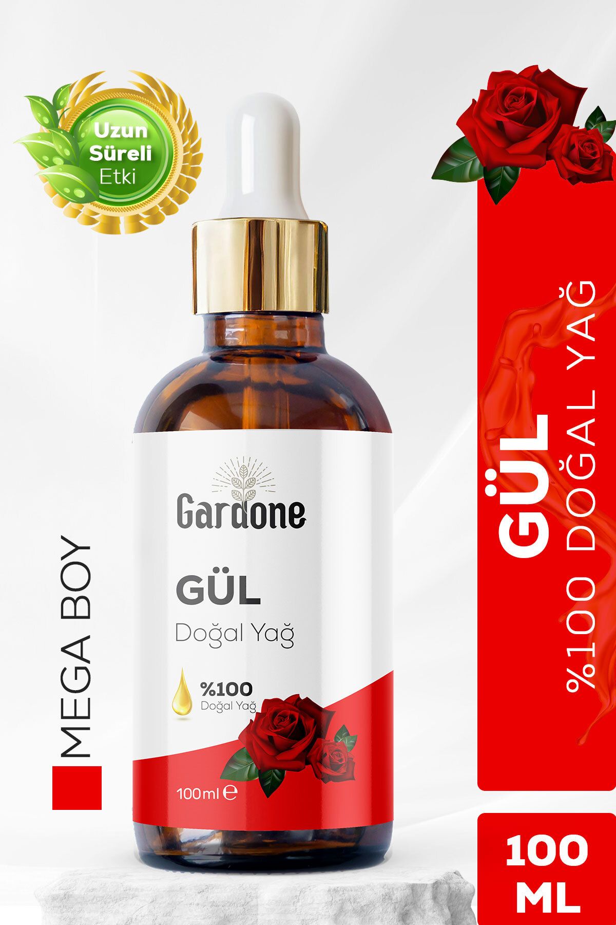 Gardone Gül Yağı Soğuk Sıkım %100 Saf ve Doğal Rose 100ml