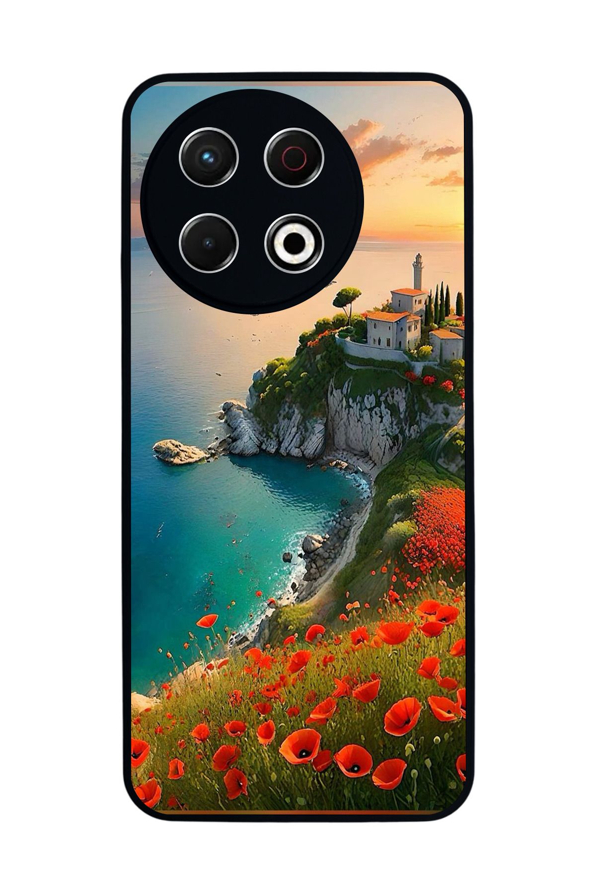 TECNO Spark 30 Pro Mat Siyah Kılıf – Yumuşak Silikon, Koruyucu, Şok Emici Kapak