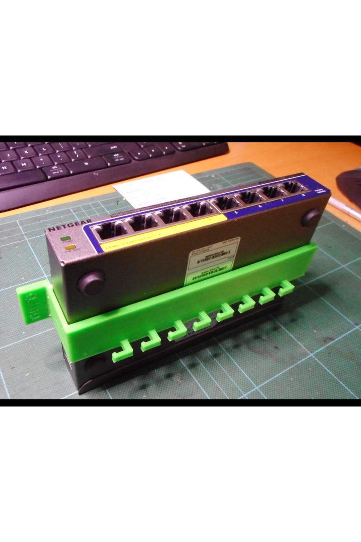 Lucest Netgear 8 Bağlantı Noktalı Anahtar için Masa Altı Sele Montajı (Plastik Aparattır!!!)