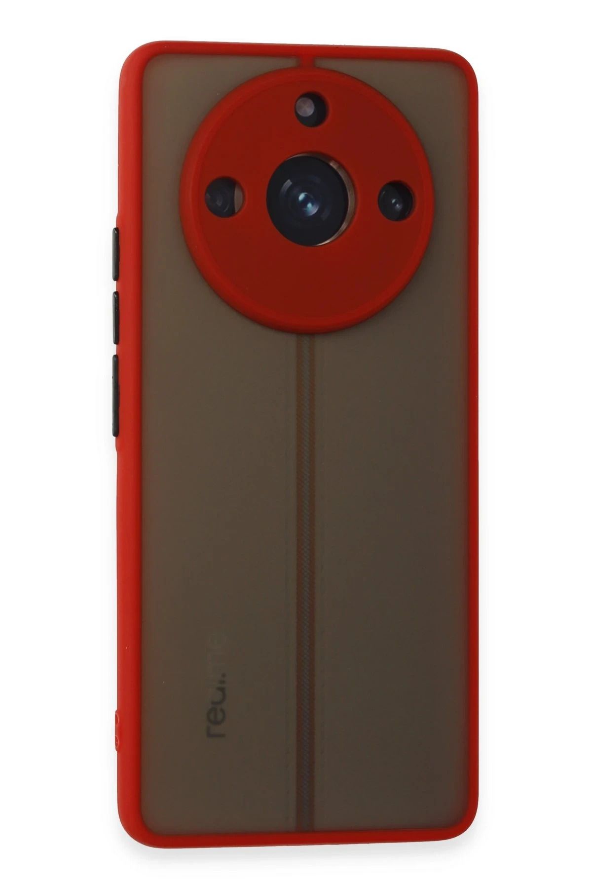 CepteToptan Newface Realme 11 Pro Kılıf Montreal Silikon Kapak - Kırmızı